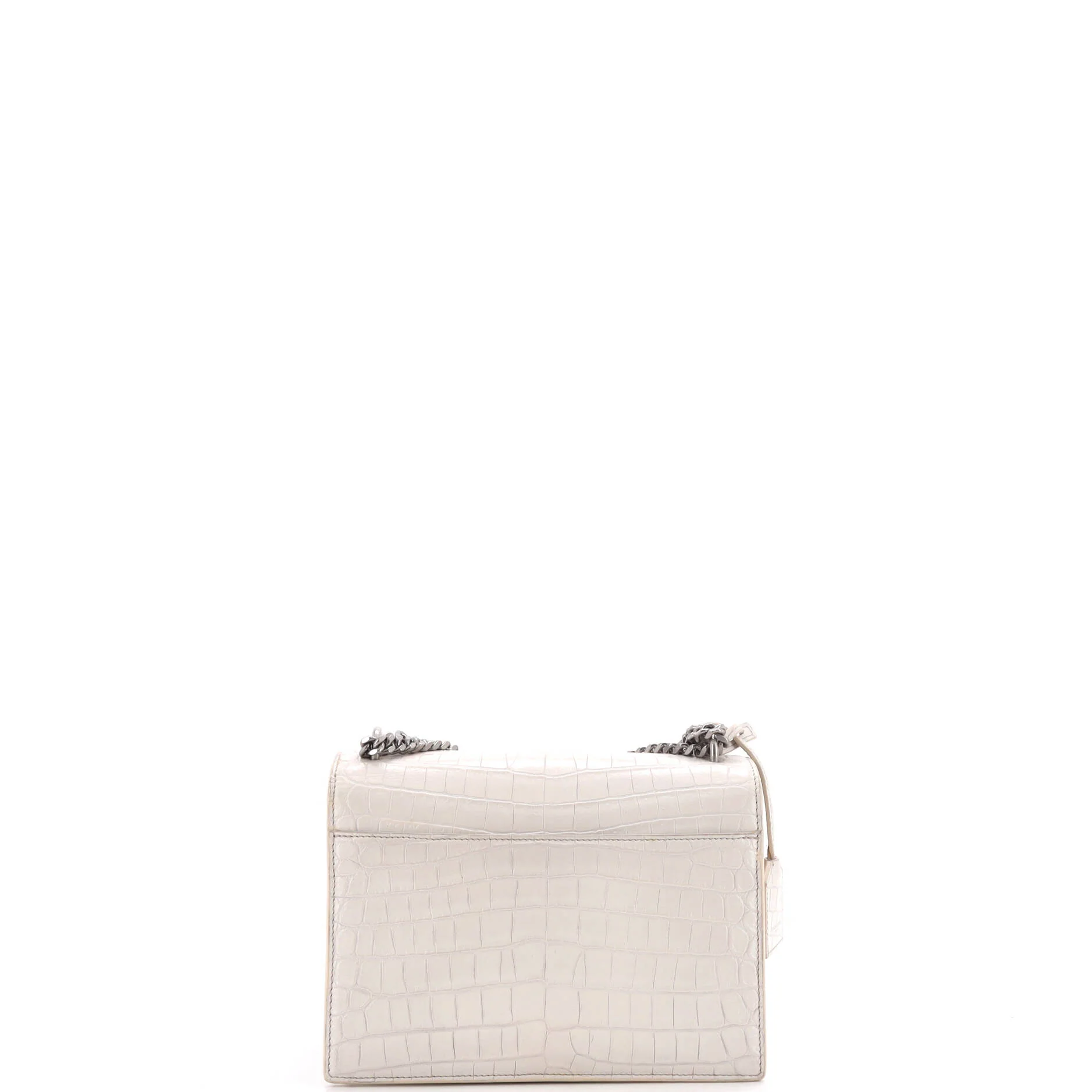 Sunset Crossbody Bag Crocodile Embossed Leather Medium - Image 3