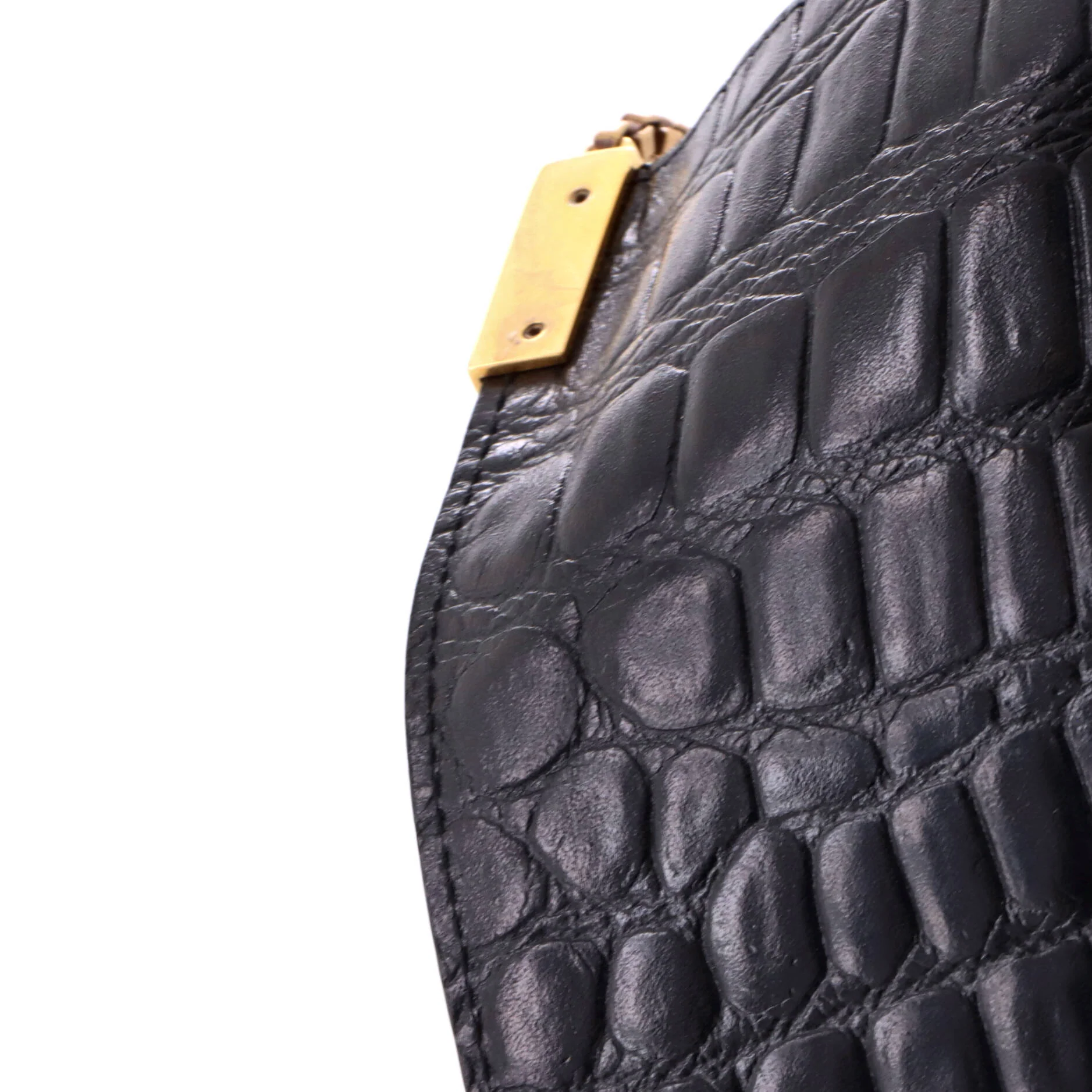 Suzanne Hobo Crocodile Embossed Leather Mini - Image 8