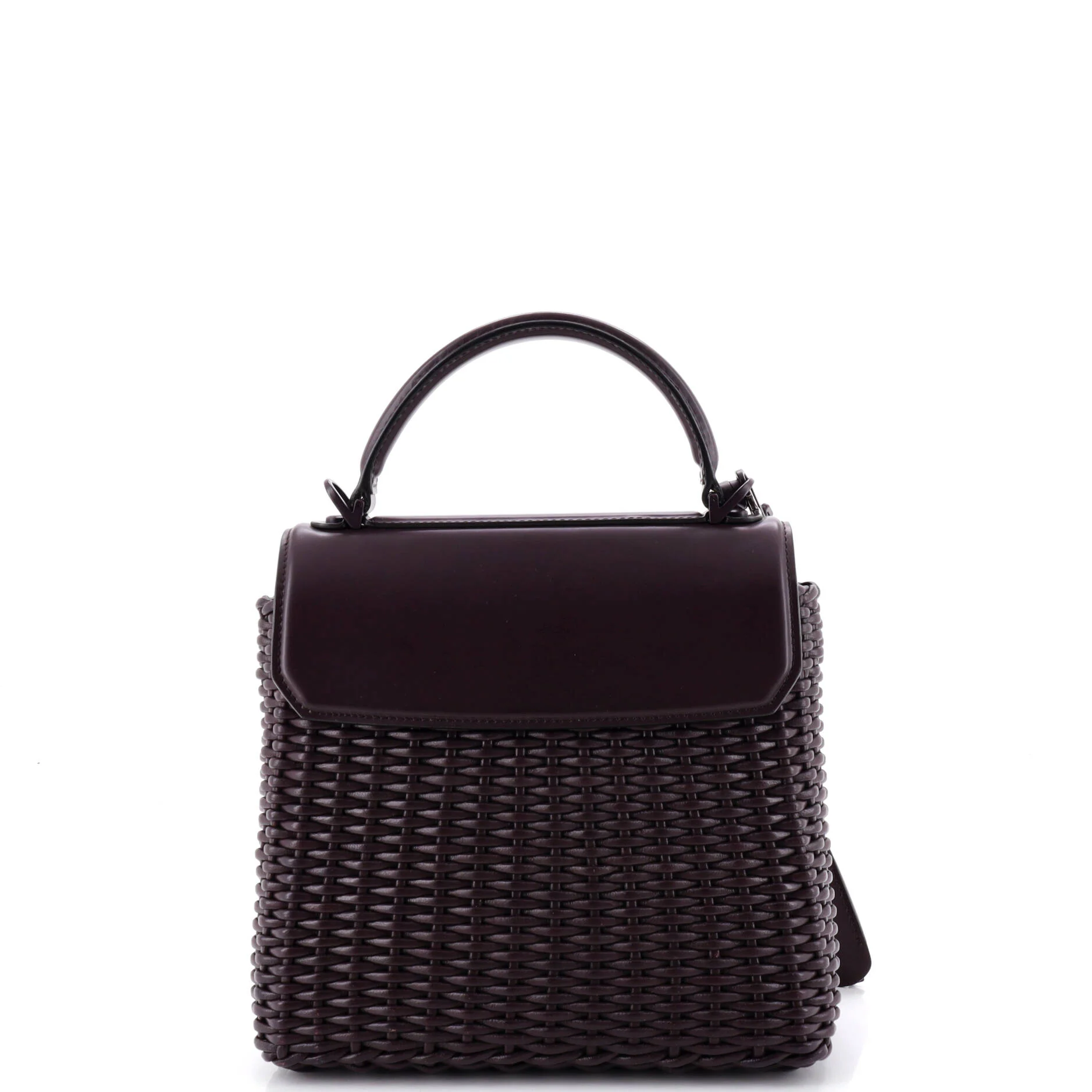 Boxyz Top Handle Bag Woven Leather Medium - Image 3