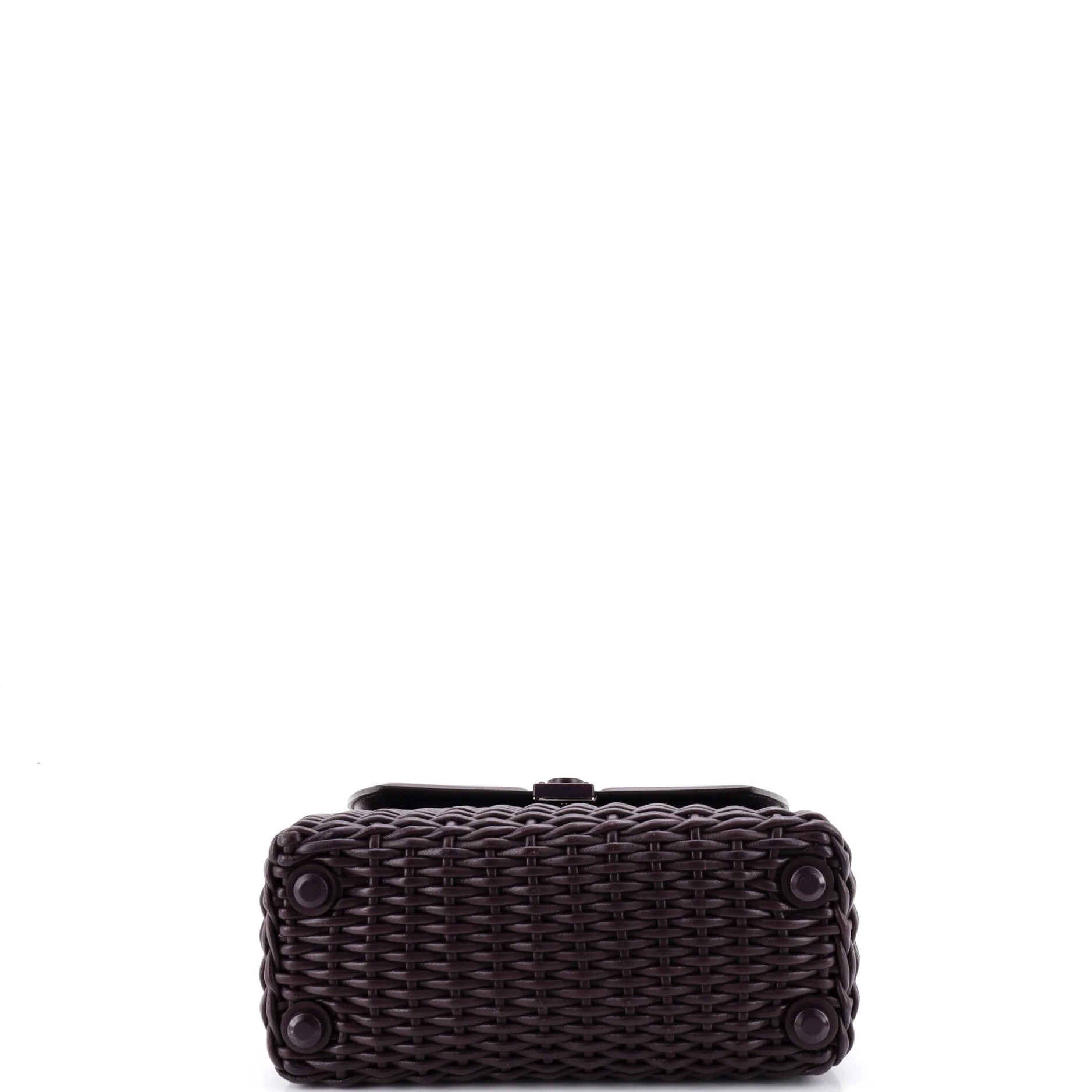 Boxyz Top Handle Bag Woven Leather Medium - Image 4