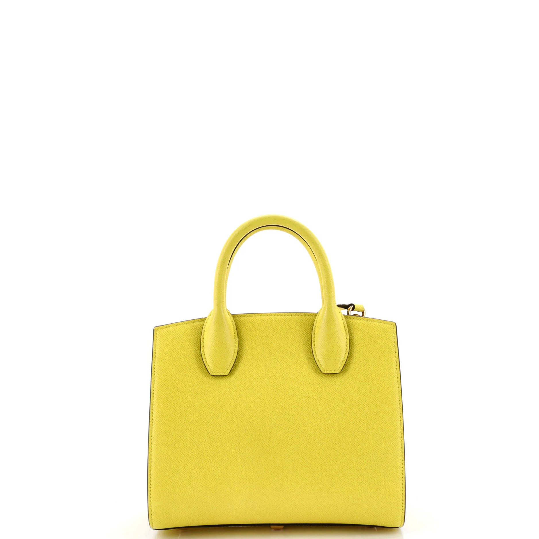 Studio Top Handle Box Bag Leather Small - Image 3