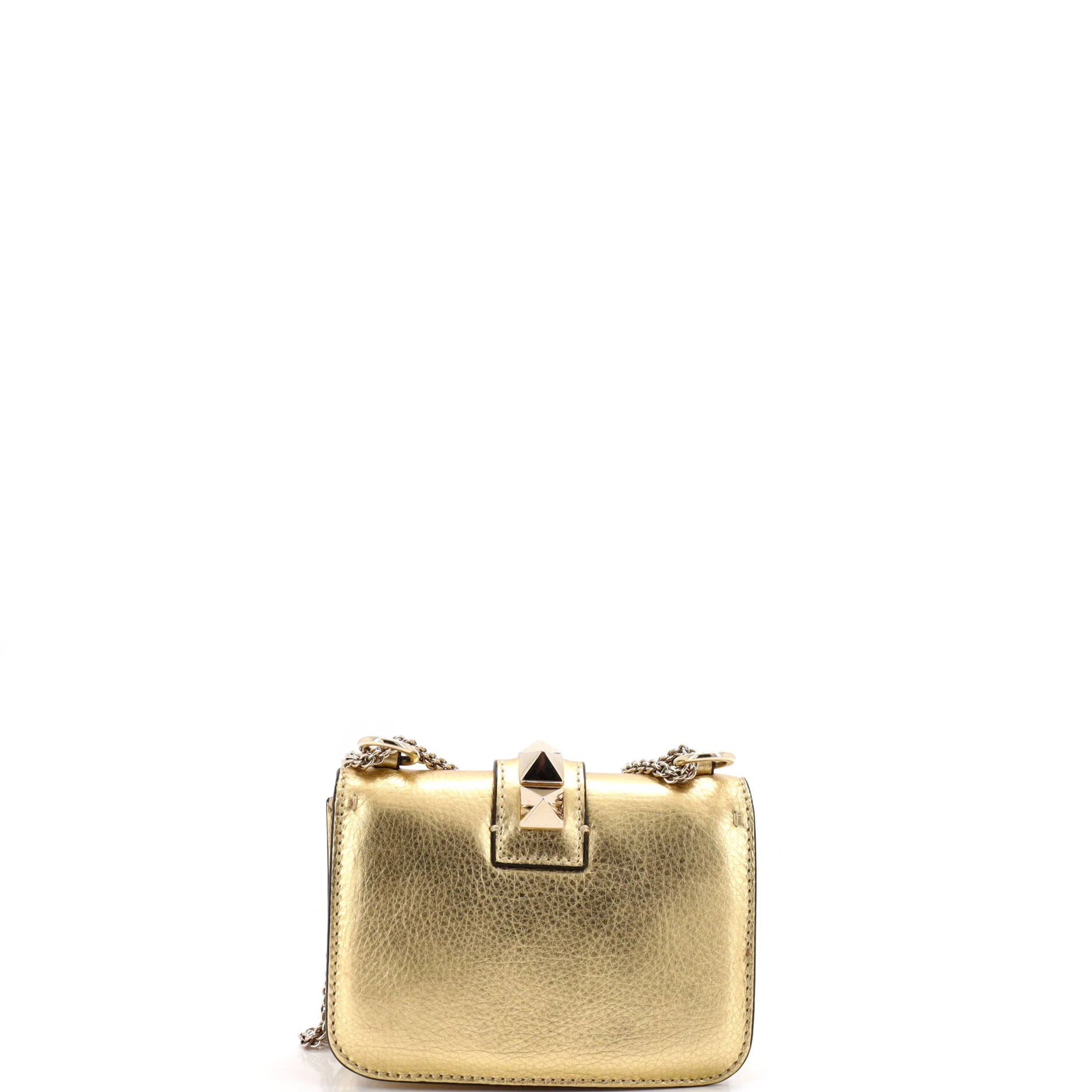 Glam Lock Shoulder Bag Leather Mini - Image 3