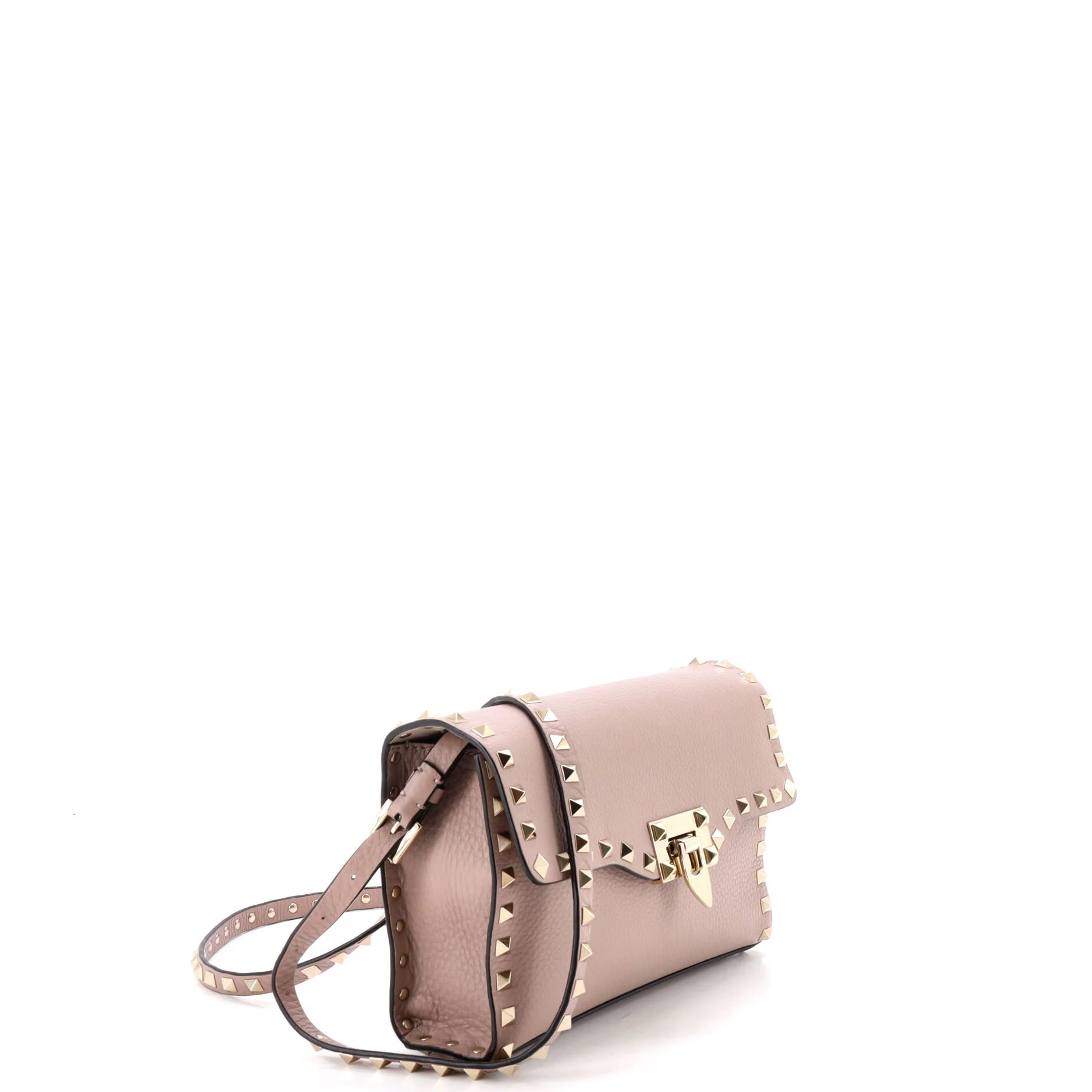 Rockstud Flip Lock Flap Bag Leather Medium - Image 2