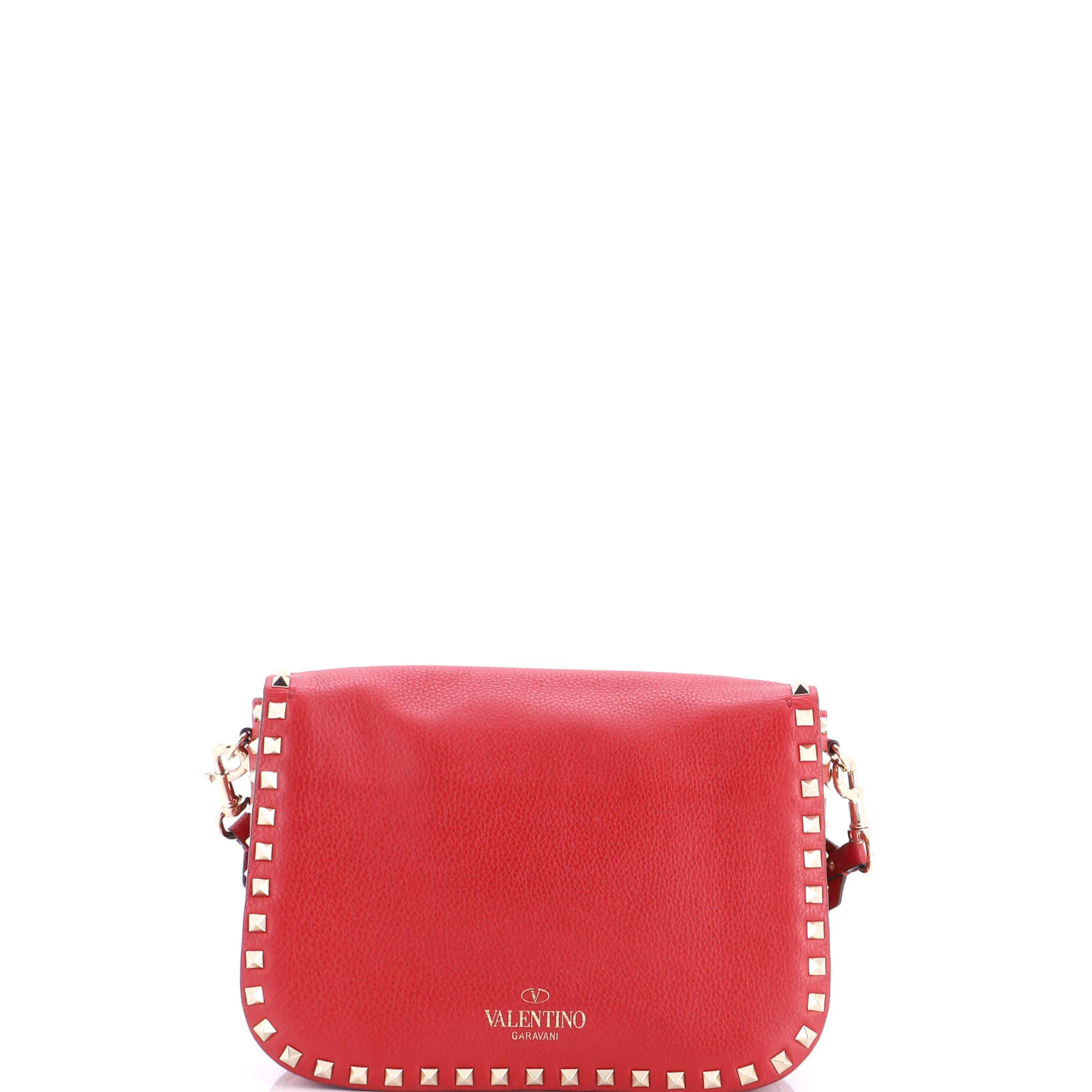 Rockstud Flip Lock Flap Bag Leather Medium - Image 3