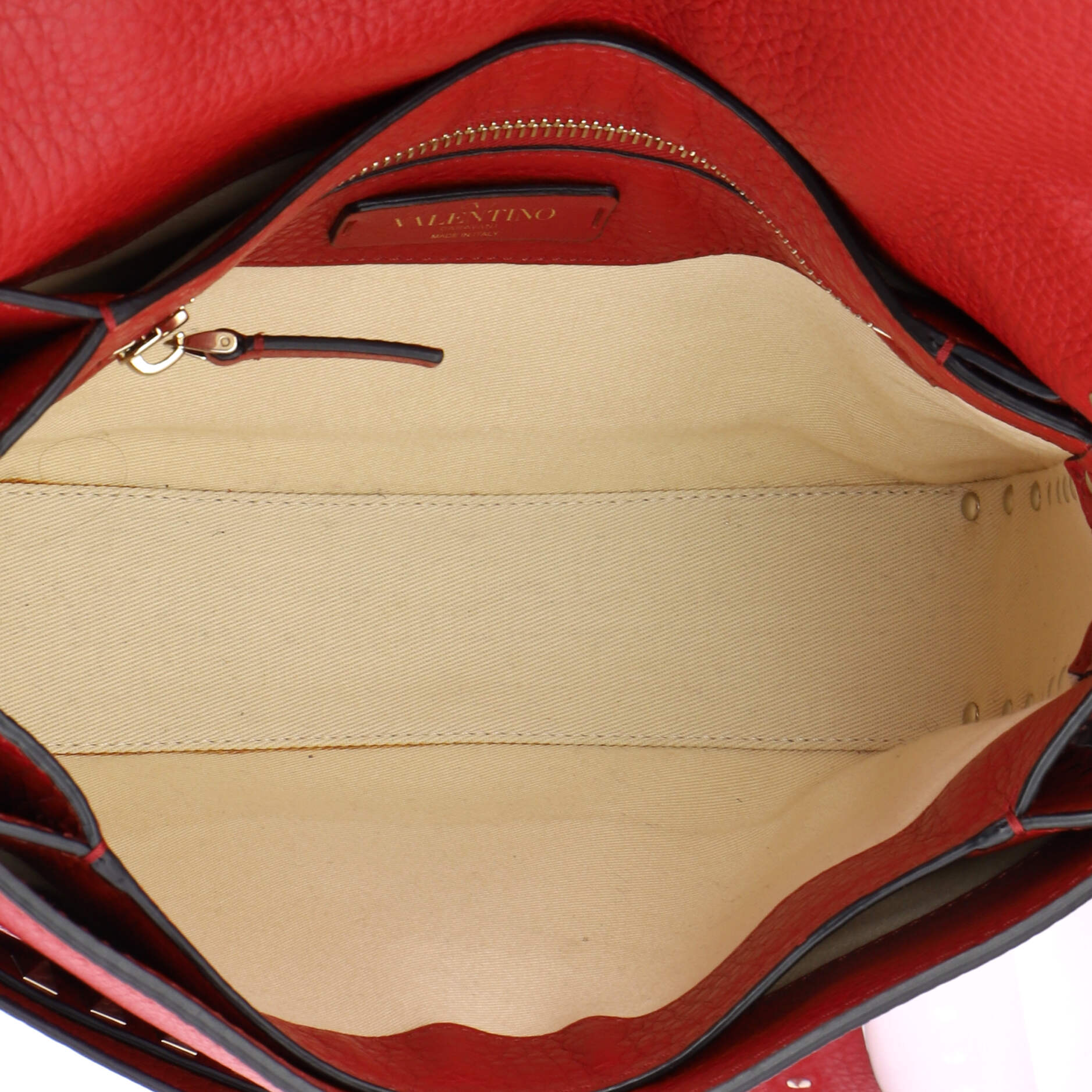 Rockstud Flip Lock Flap Bag Leather Medium - Image 5
