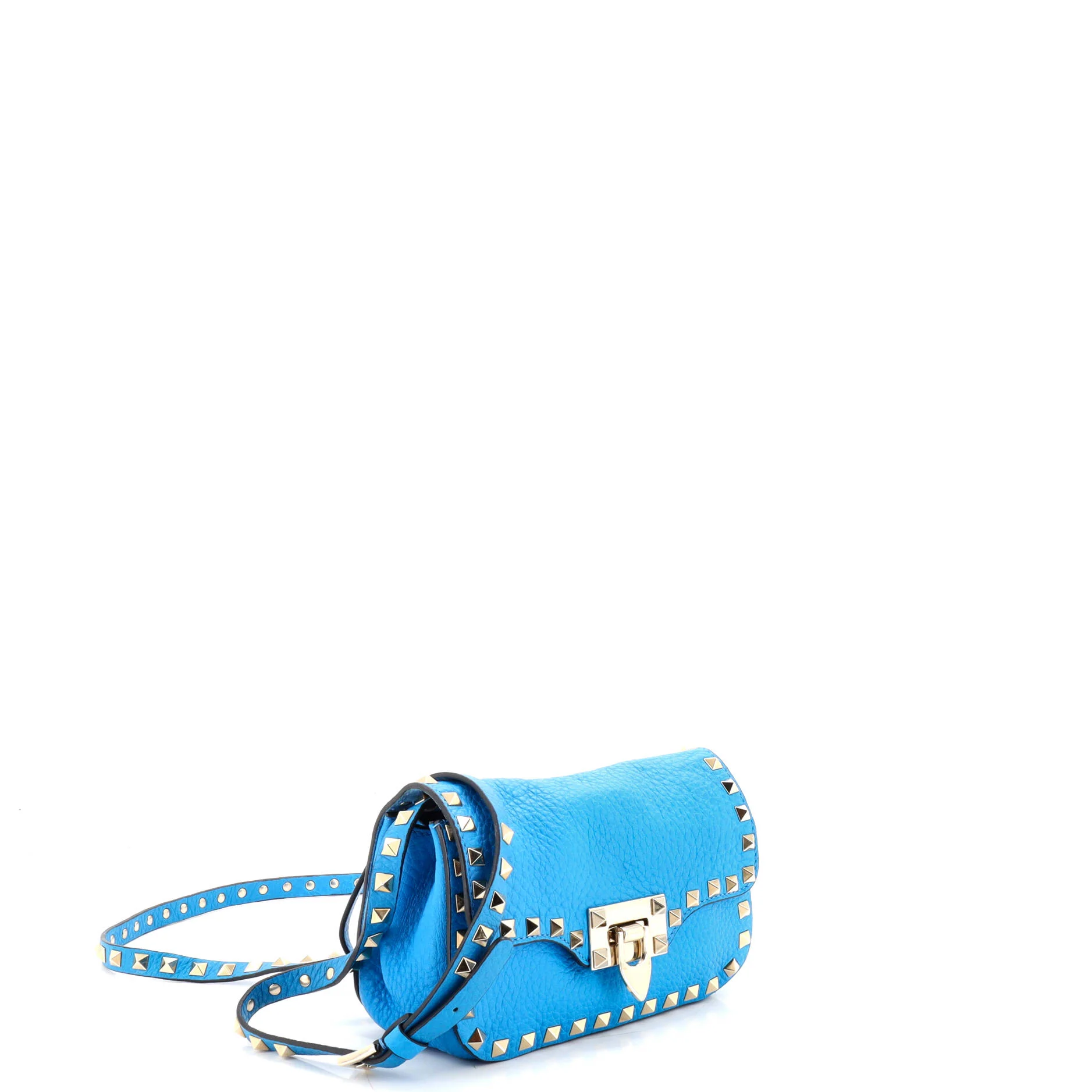 Rockstud Flip Lock Flap Bag Leather Mini - Image 2