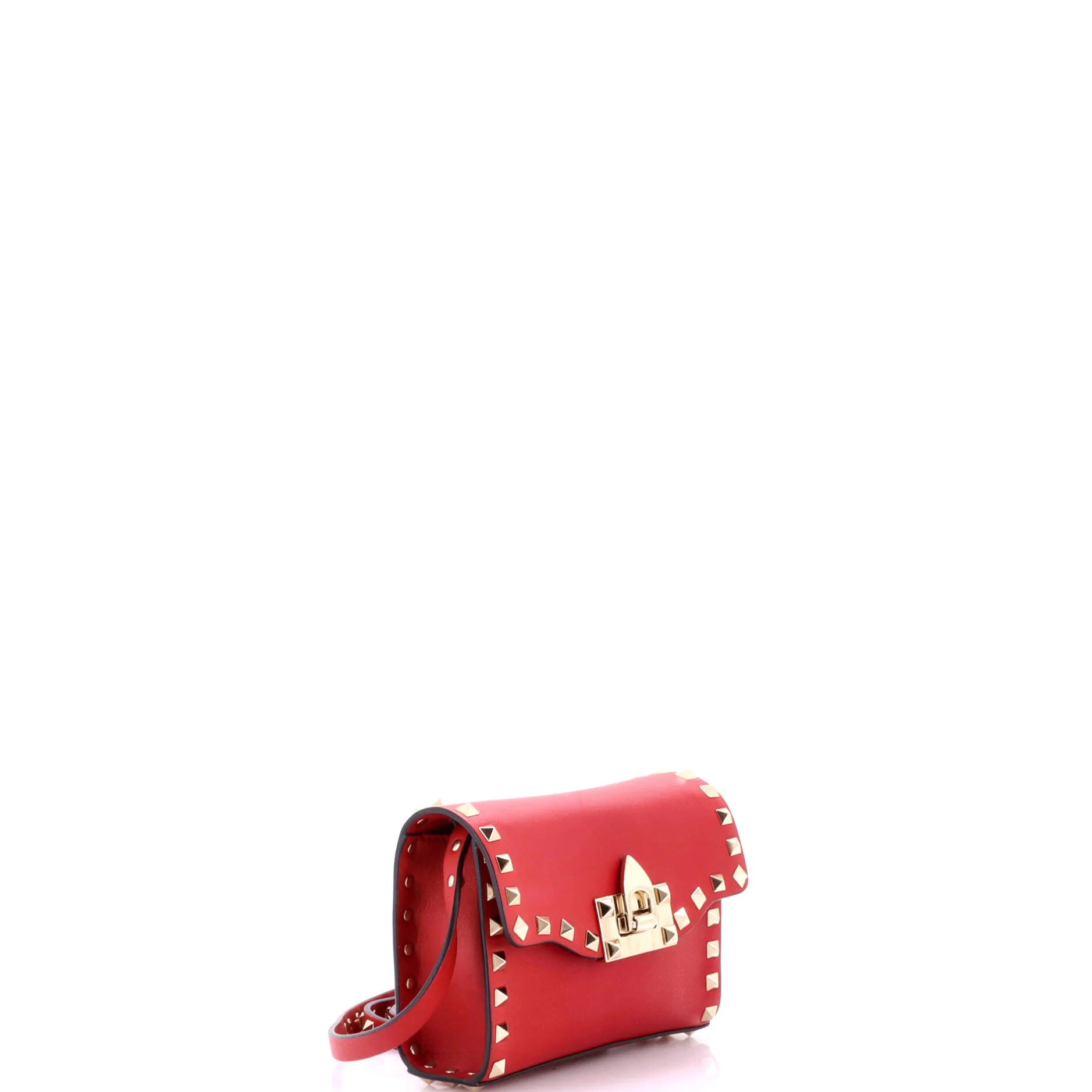 Rockstud Flip Lock Flap Bag Leather Mini - Image 2