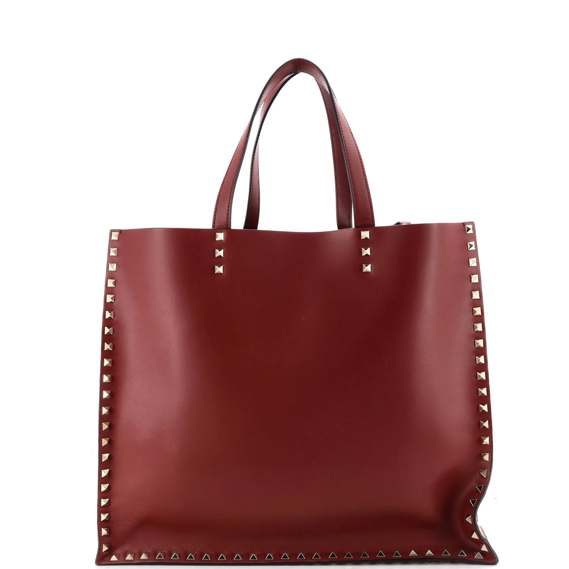Rockstud Shopping Tote Leather Large - Image 3