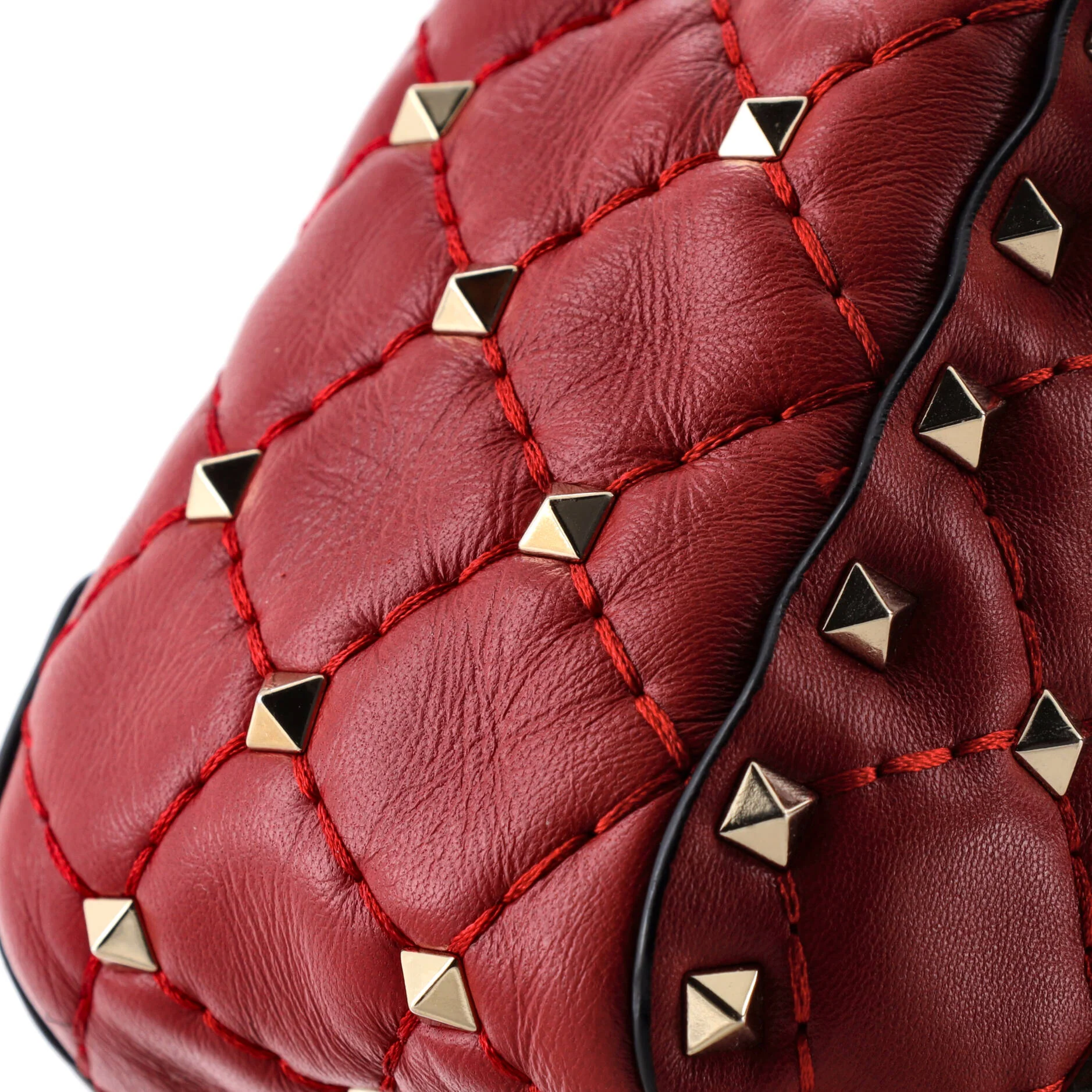 Rockstud Spike Flap Bag Quilted Leather Medium - Image 6