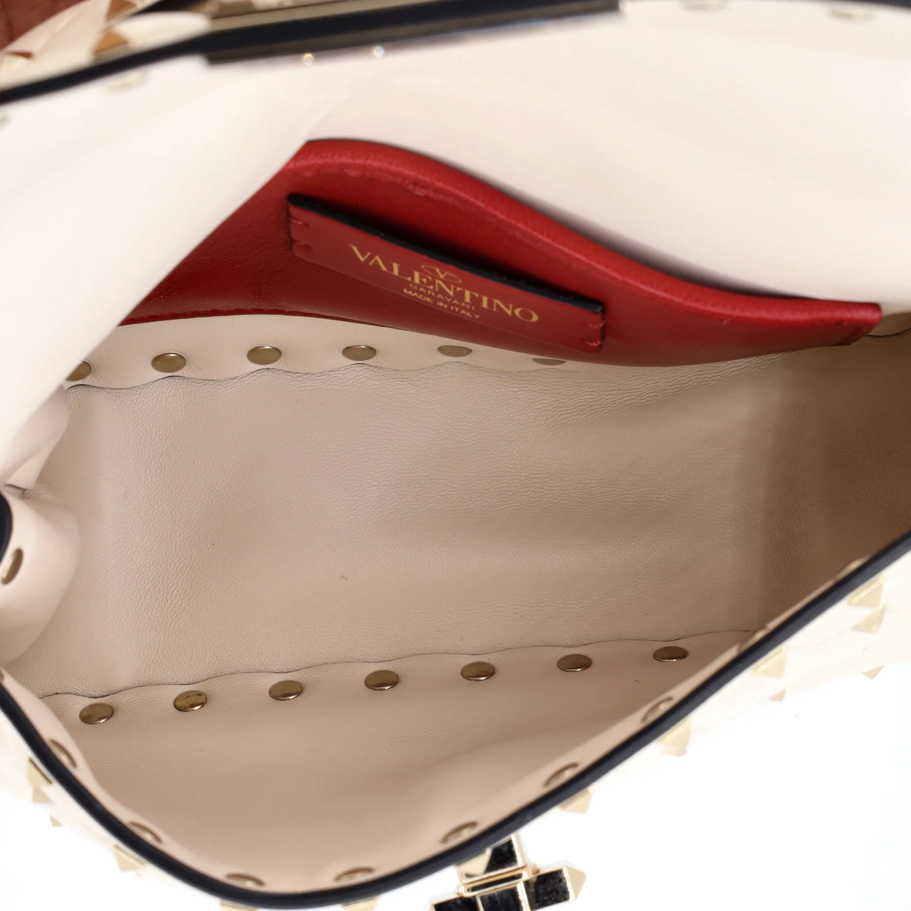 Rockstud Spike Flap Bag Quilted Leather Small - Image 5