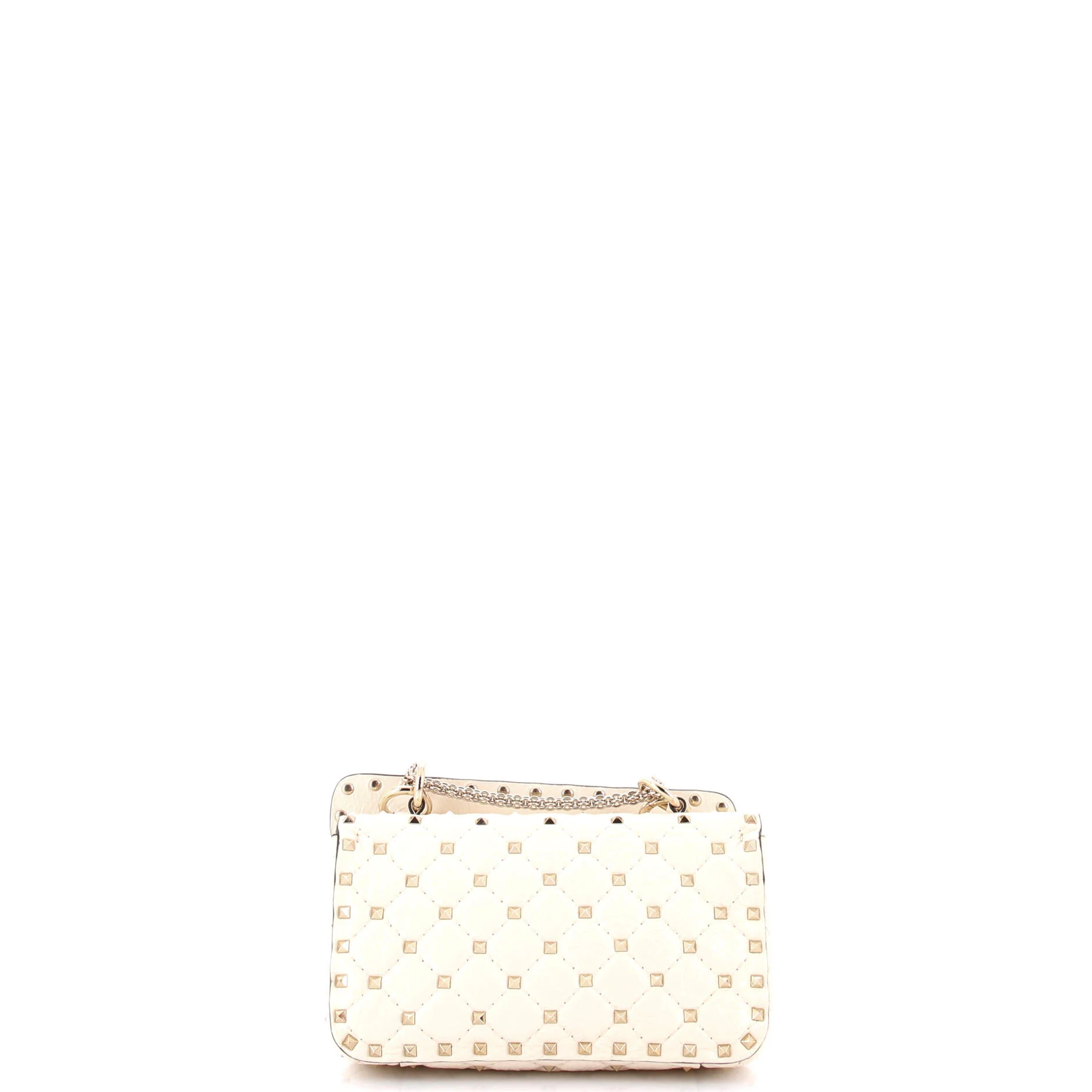 Rockstud Spike Flap Bag Quilted Leather Small - Image 3