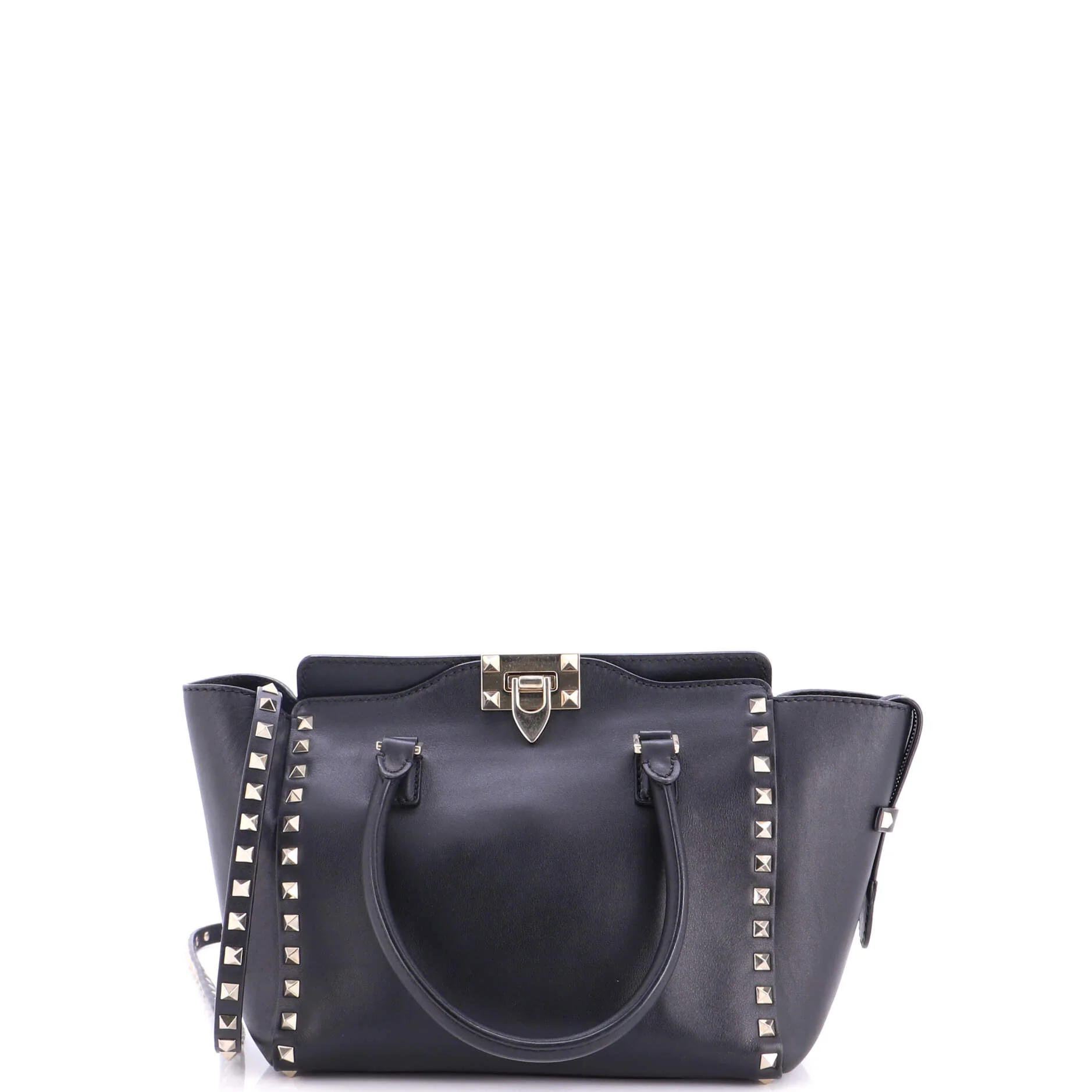 Rockstud Tote Rigid Leather Small