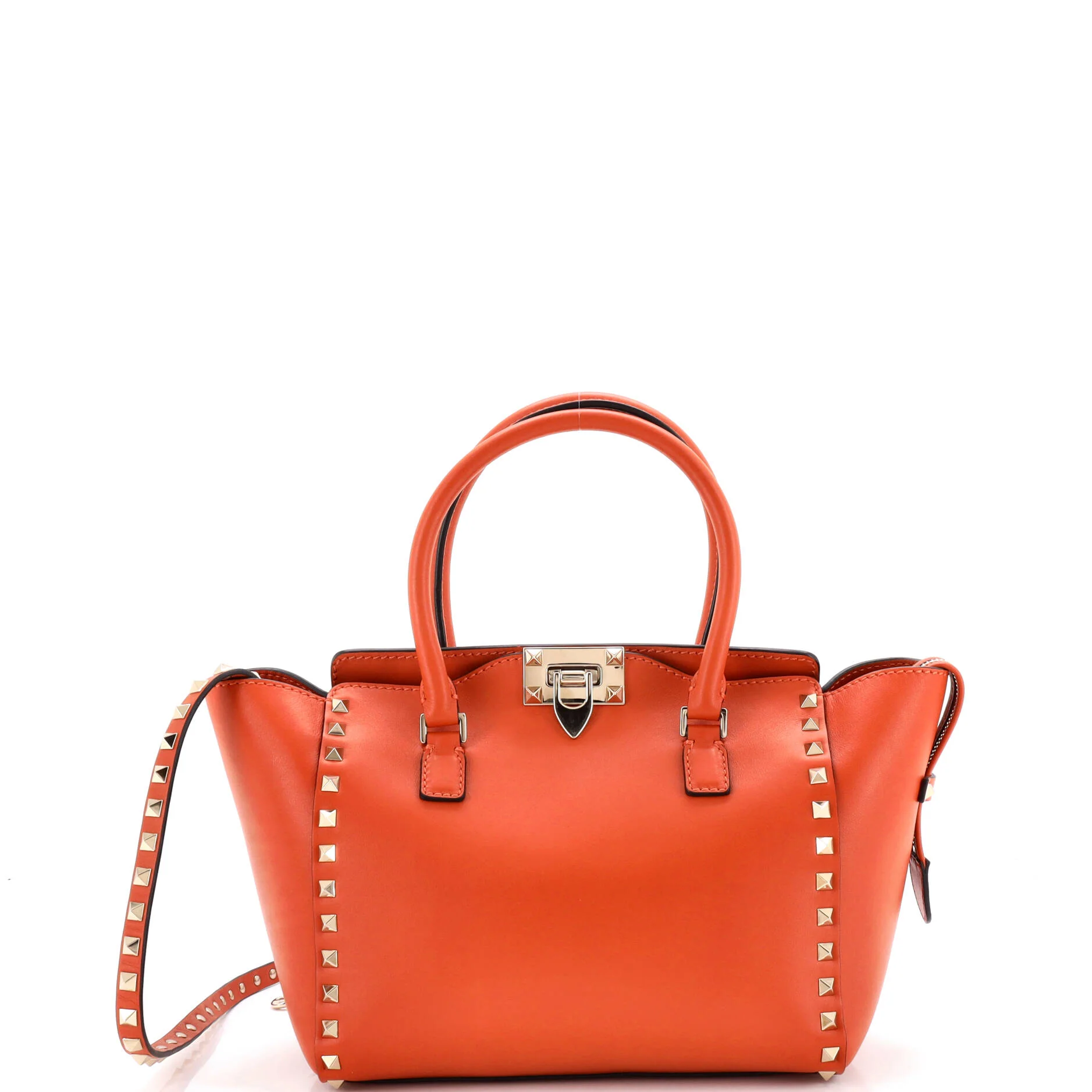 Rockstud Tote Rigid Leather Small