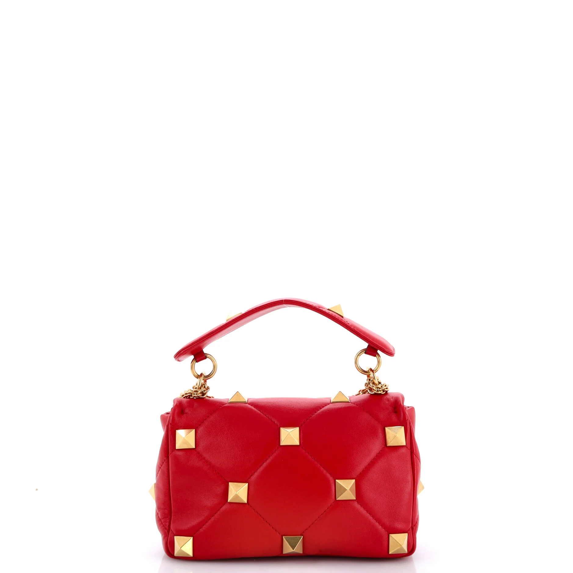 Roman Stud Flap Bag Quilted Leather Medium - Image 4