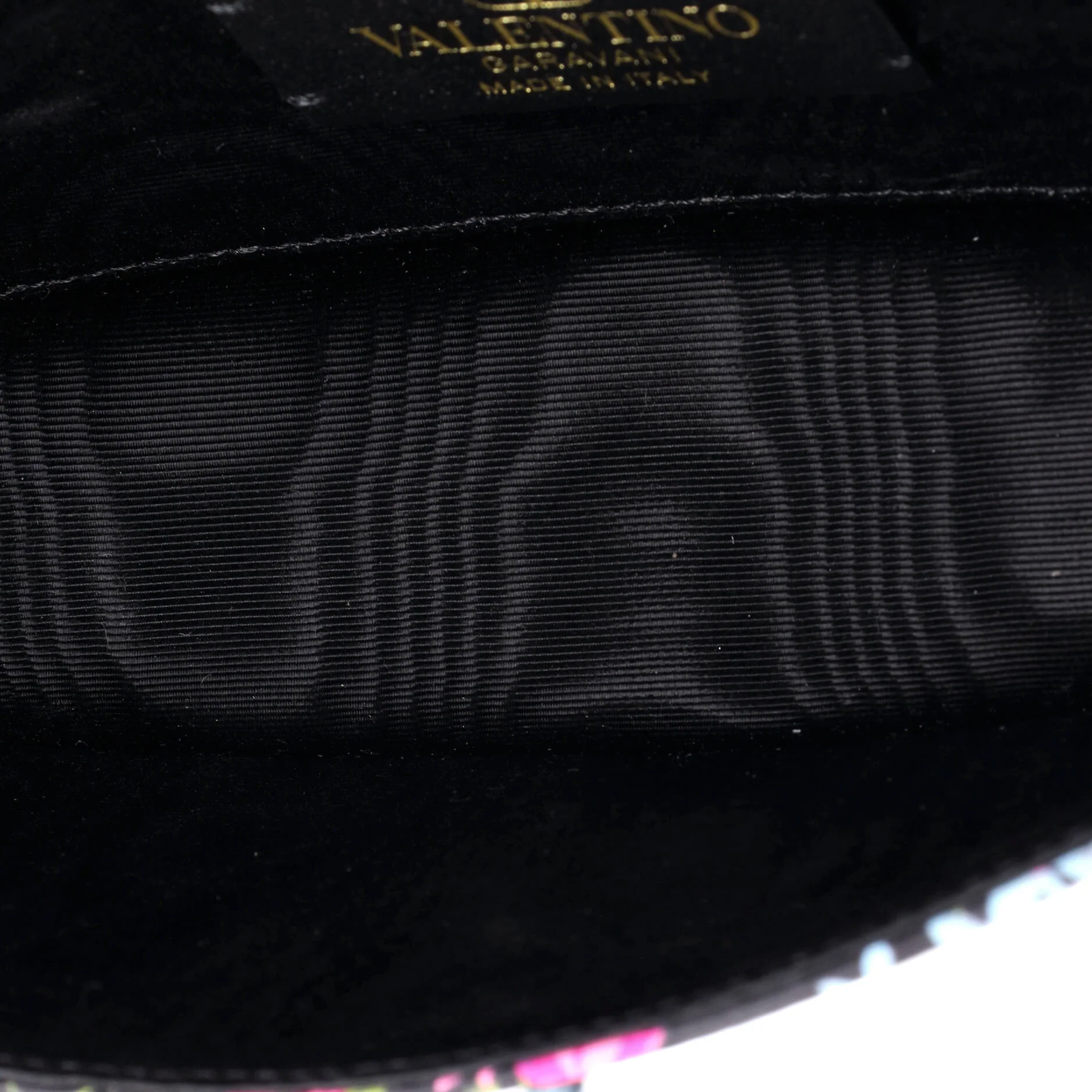VLogo Loco Flap Shoulder Bag Fabric with Crystals - Image 5