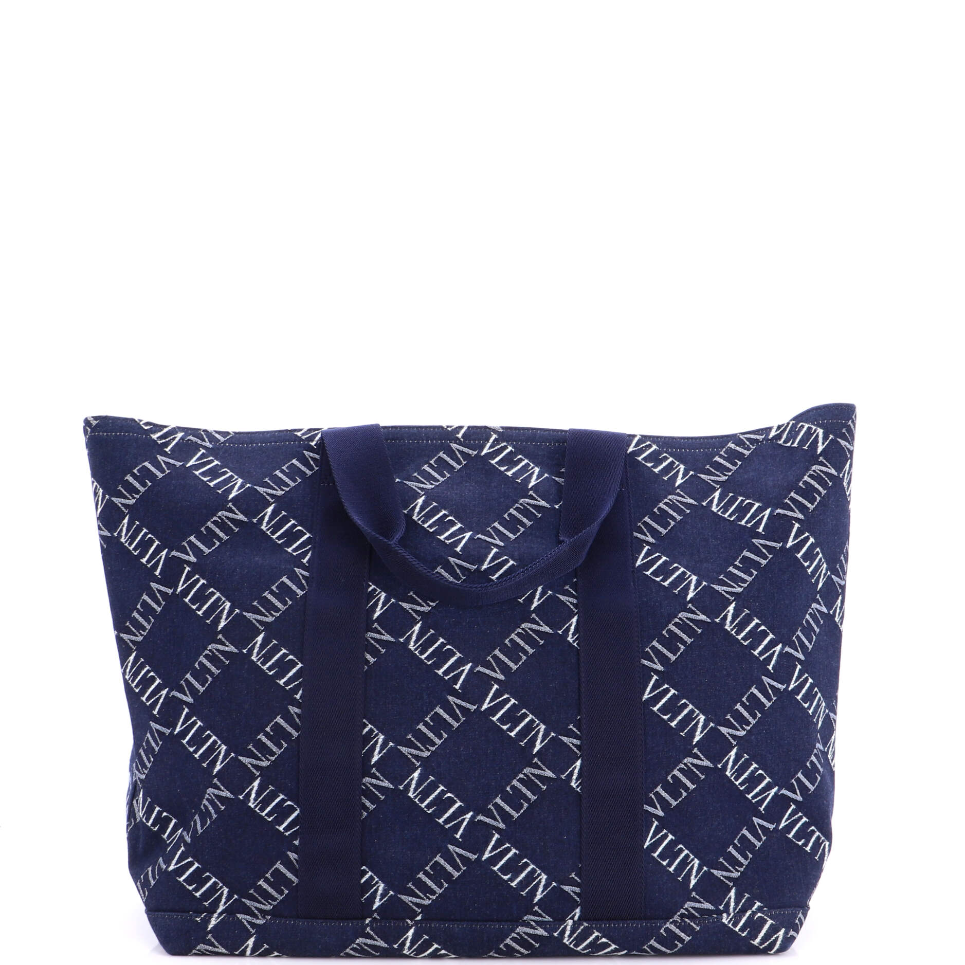 VRing Tote Printed Denim Large - Image 3