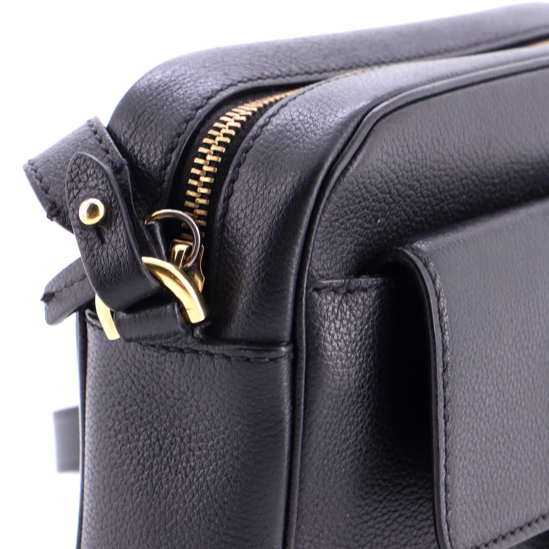 La Medusa Flap Pocket Camera Bag Leather Small - Image 6