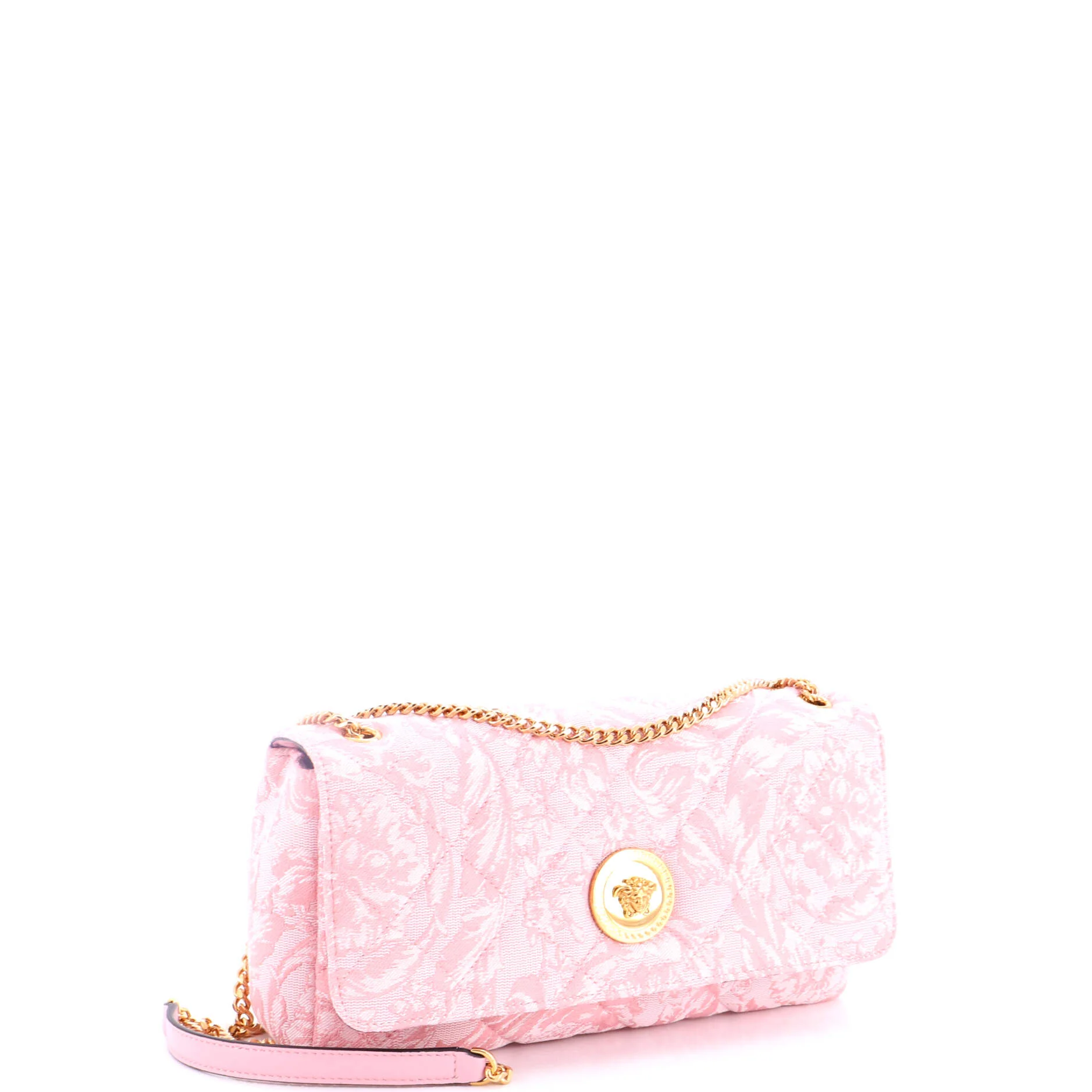 Medusa Icon Chain Flap Bag Quilted Barocco Jacquard East West - Image 2