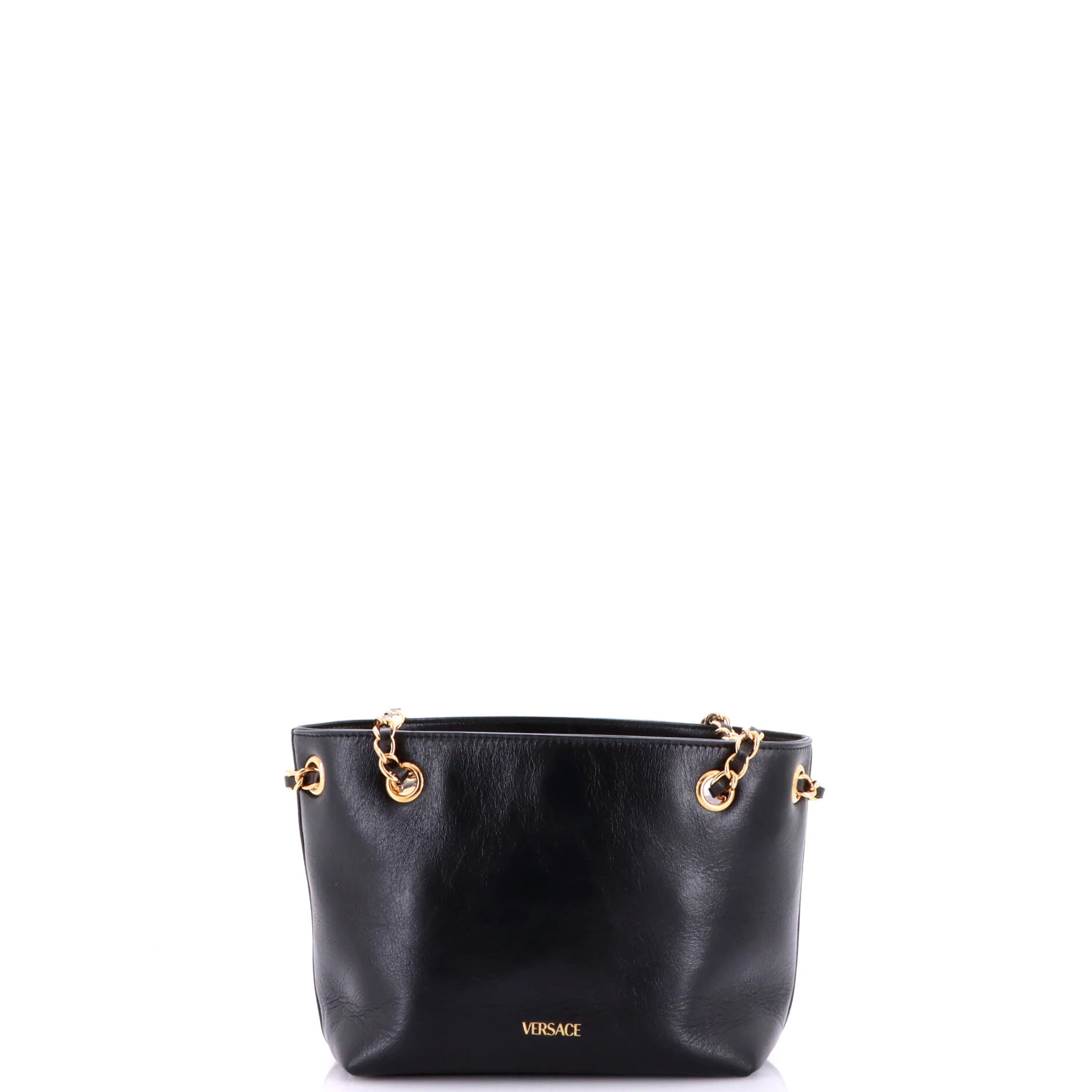 Medusa Icon Chain Tote Leather Mini - Image 3