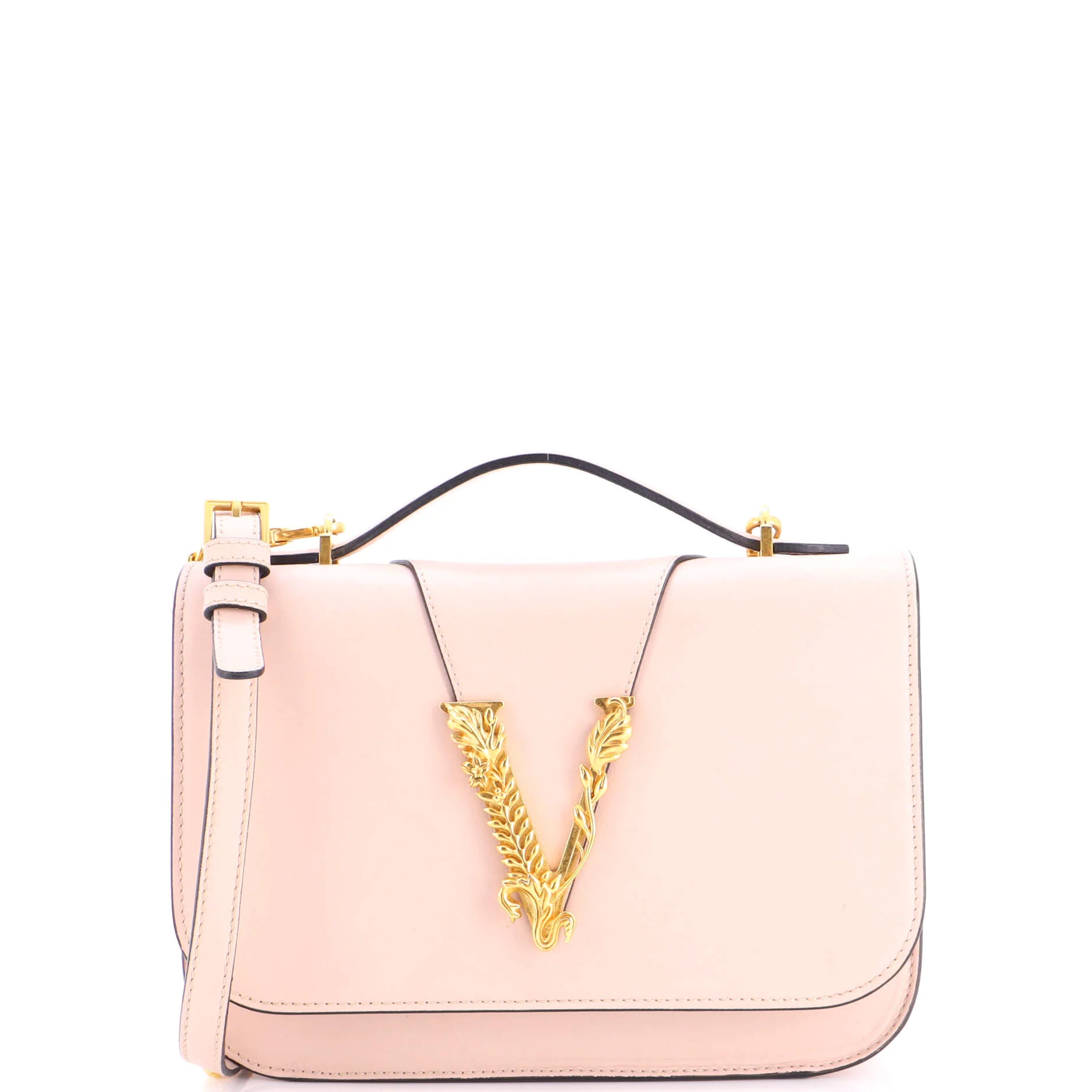 Virtus Flap Shoulder Bag Leather Small