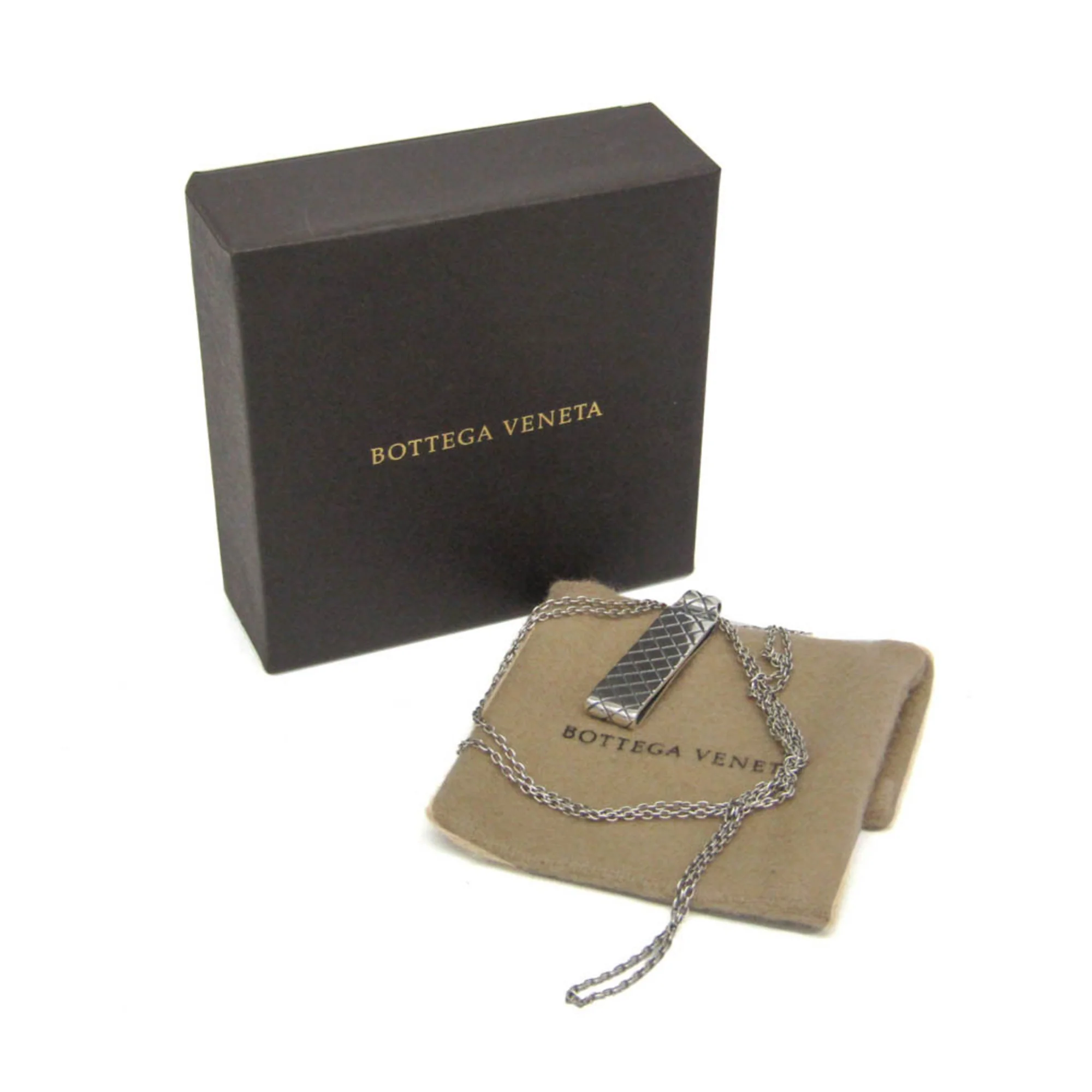 Intrecciato Pendant Necklace Sterling Silver - Image 2