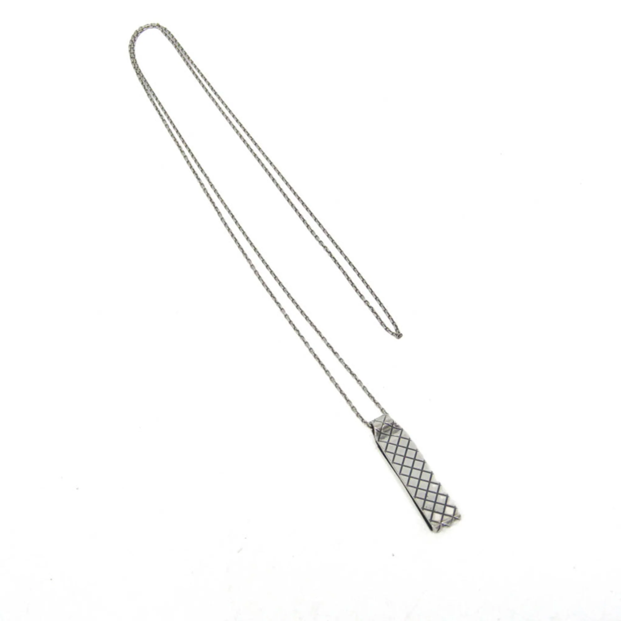Intrecciato Pendant Necklace Sterling Silver - Image 3