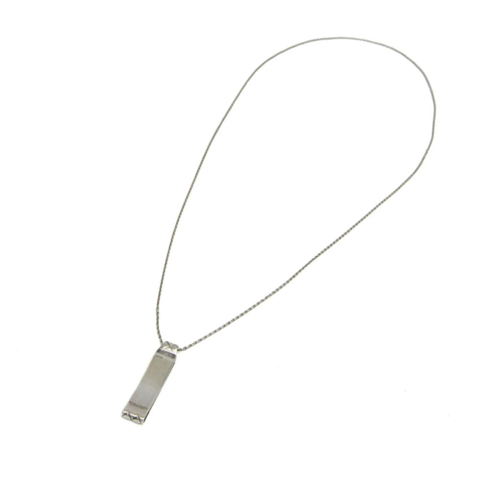Intrecciato Pendant Necklace Sterling Silver - Image 4
