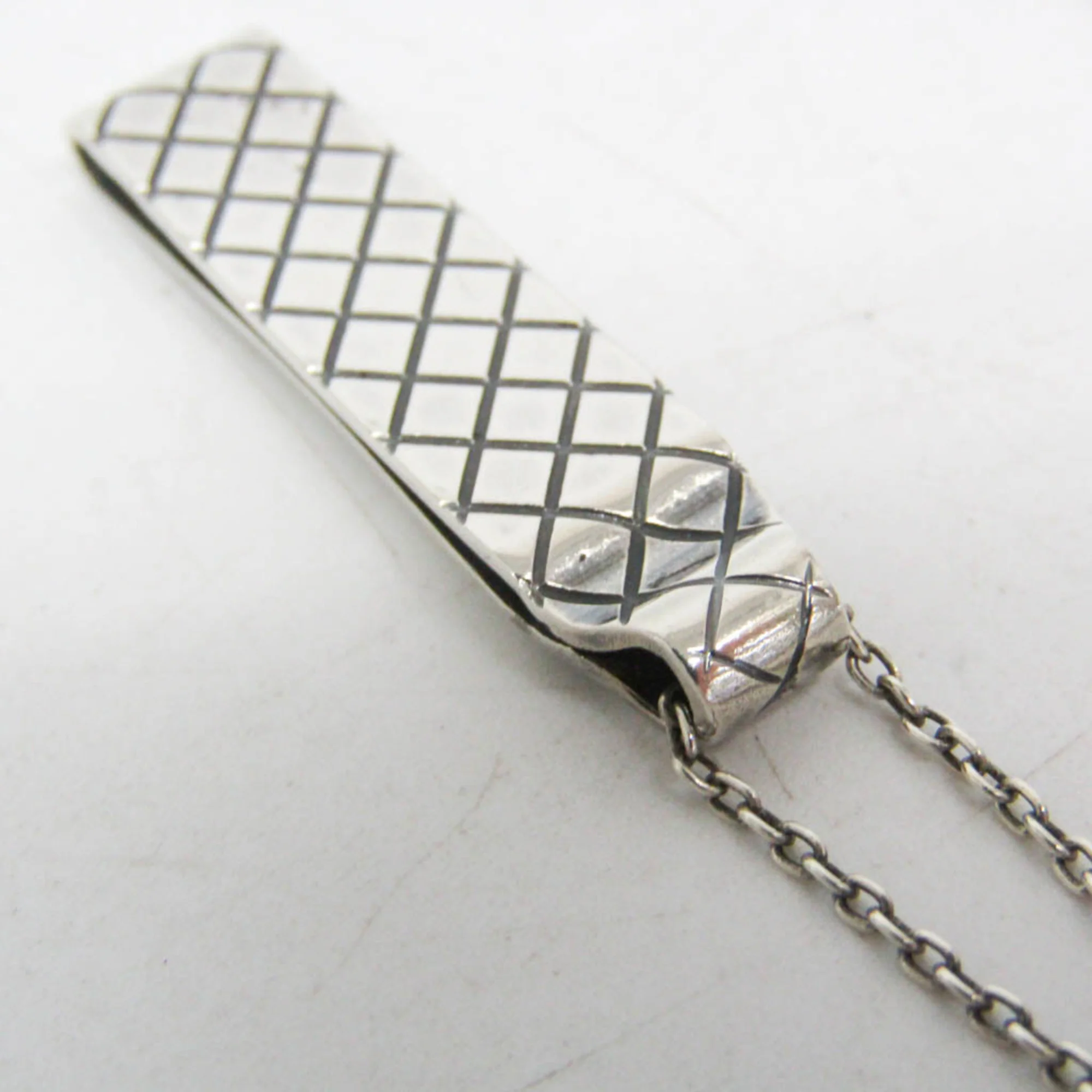 Intrecciato Pendant Necklace Sterling Silver - Image 5