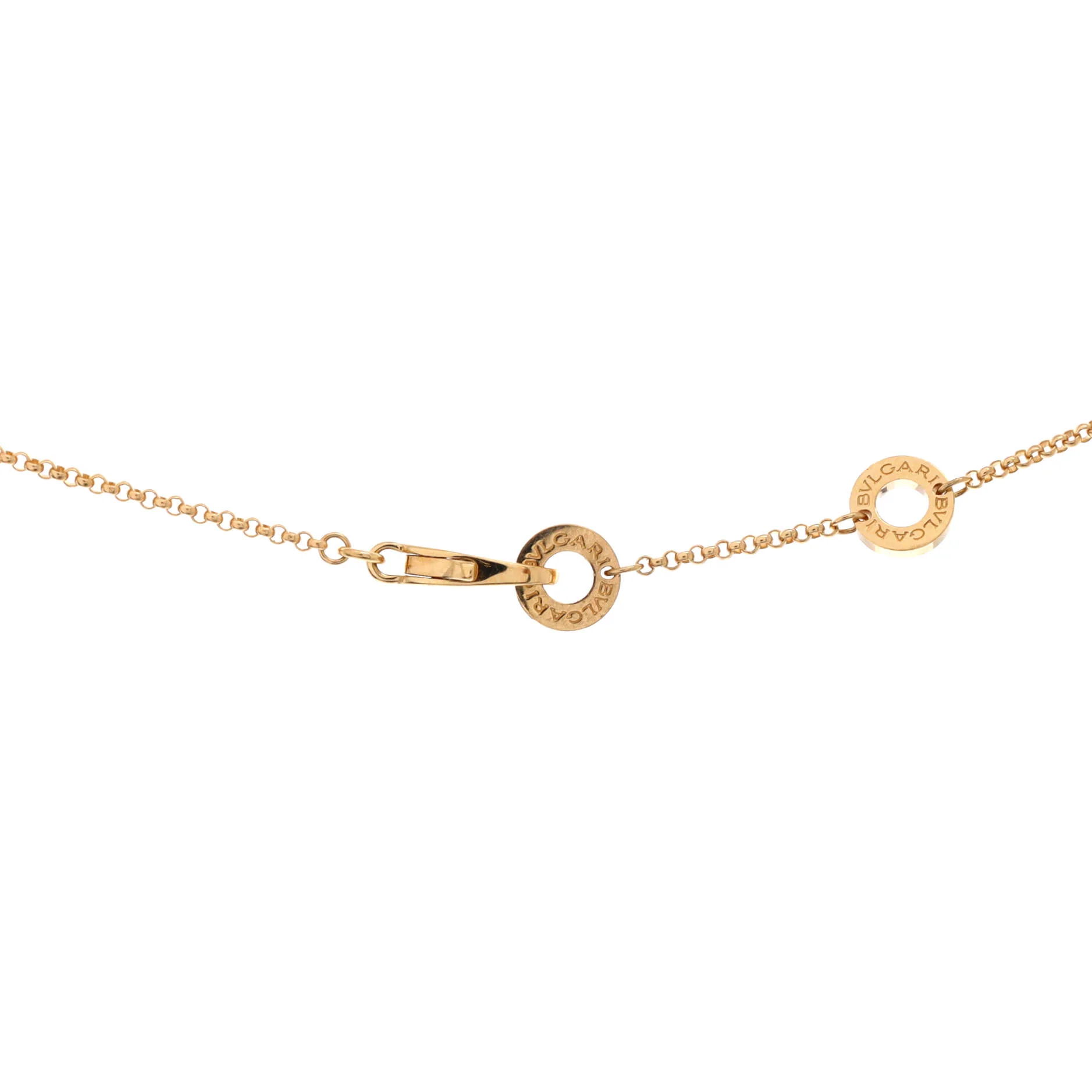 Bvlgari Bvlgari Pendant Necklace 18K Yellow Gold with Onyx - Image 3