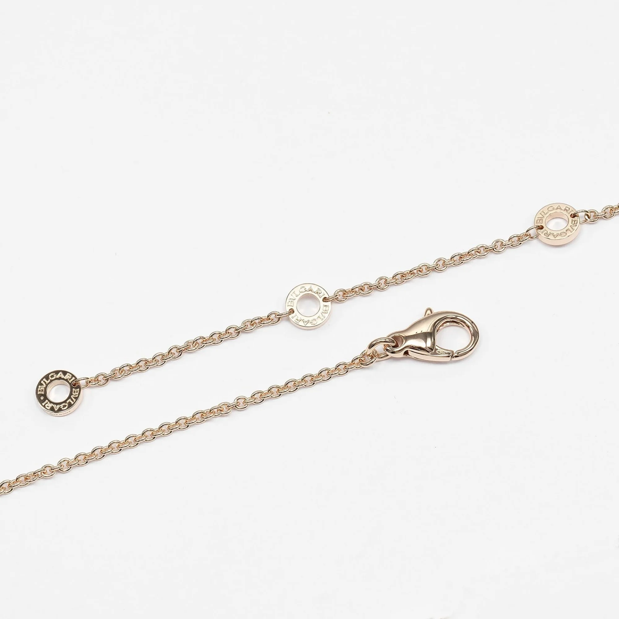 B.Zero1 Pendant Necklace 18K Rose Gold with Diamond - Image 9