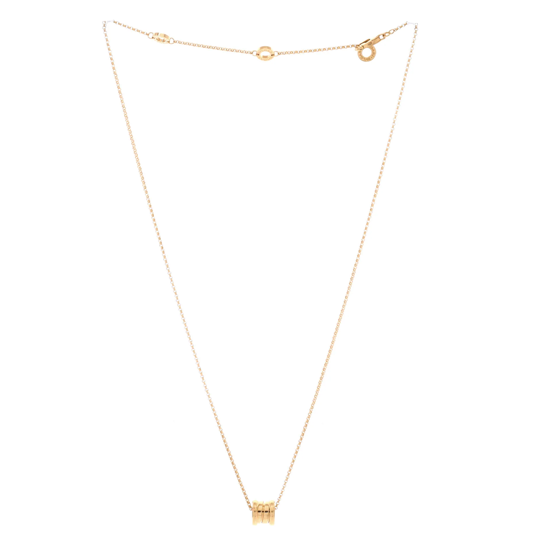 B.Zero1 Pendant Necklace 18K Yellow Gold Mini - Image 2