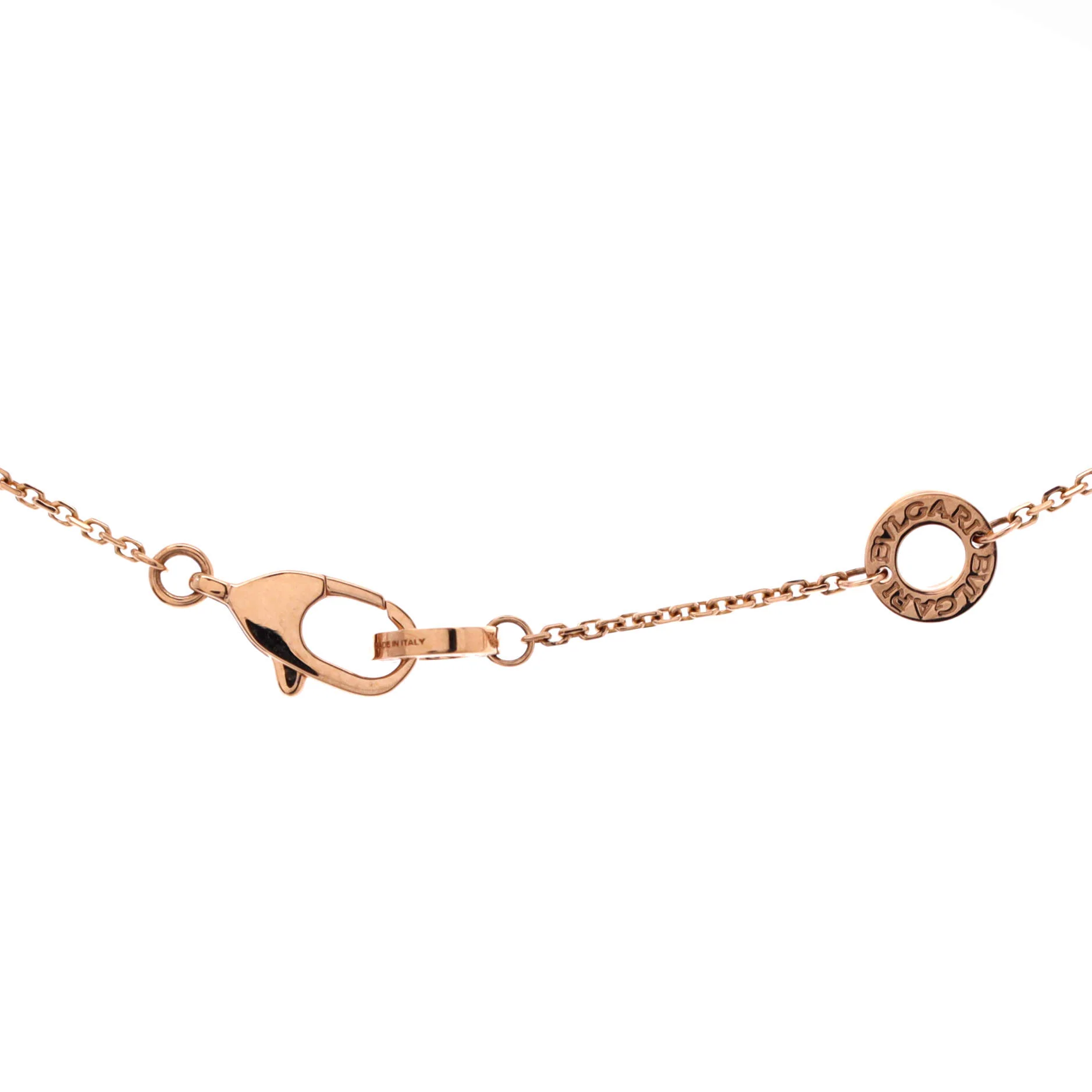 Divas' Dream Pendant Necklace 18K Rose Gold with Carnelian and Diamond Small - Image 3
