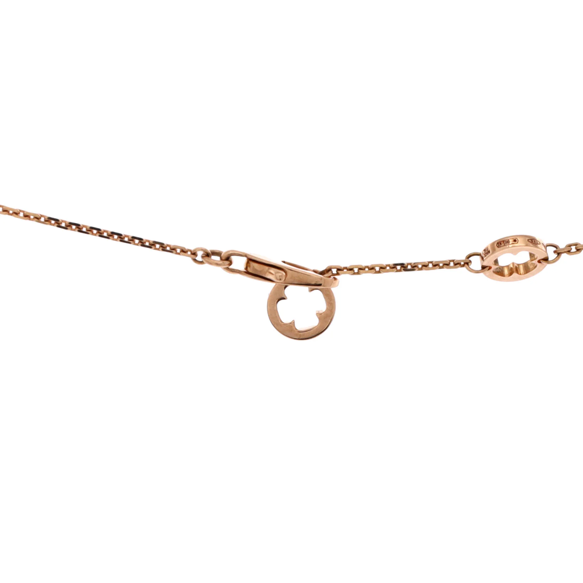 Fiorever Drop Pendant Necklace 18K Rose Gold and Diamonds - Image 4