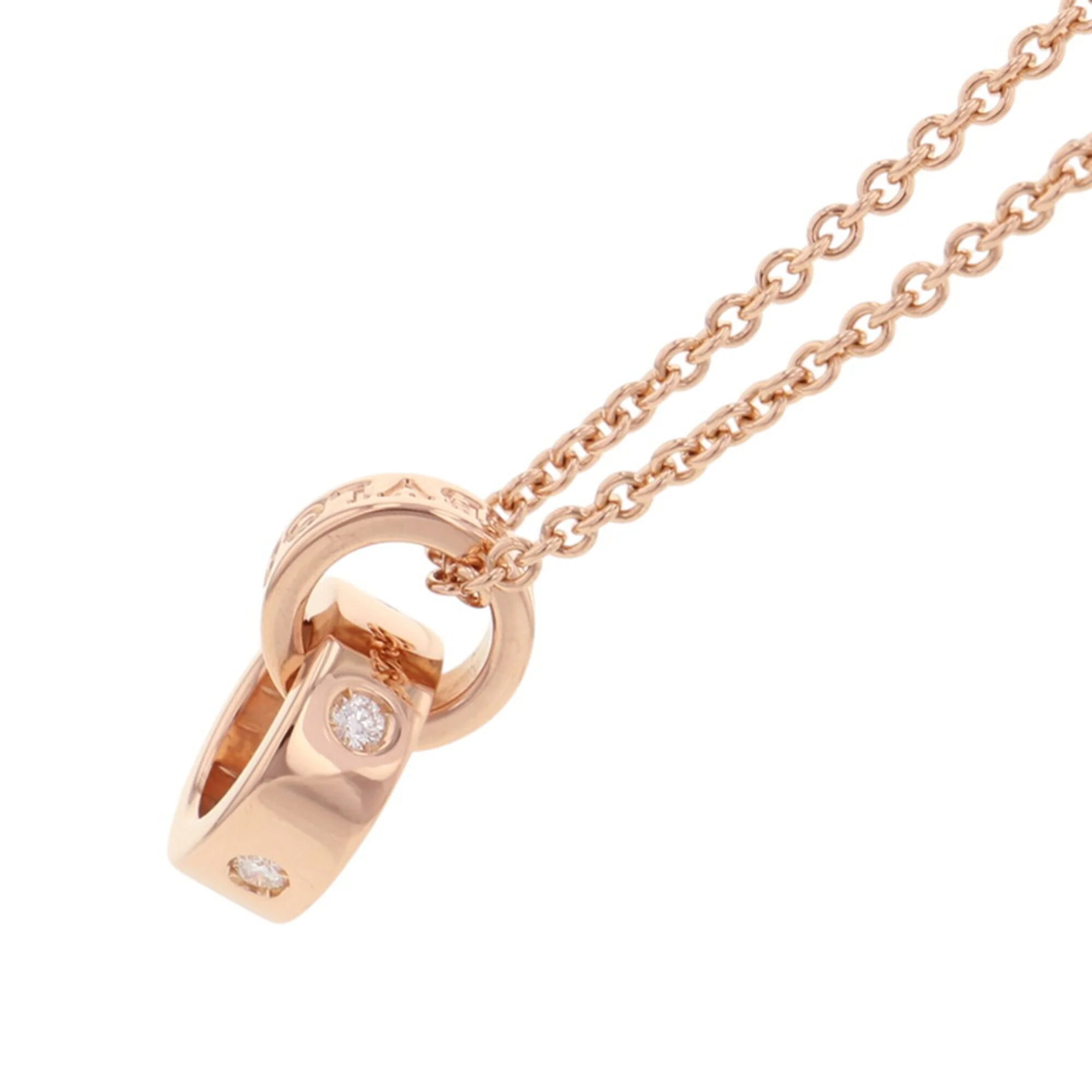 Pendant Necklace 18K Rose Gold with Diamonds - Image 2