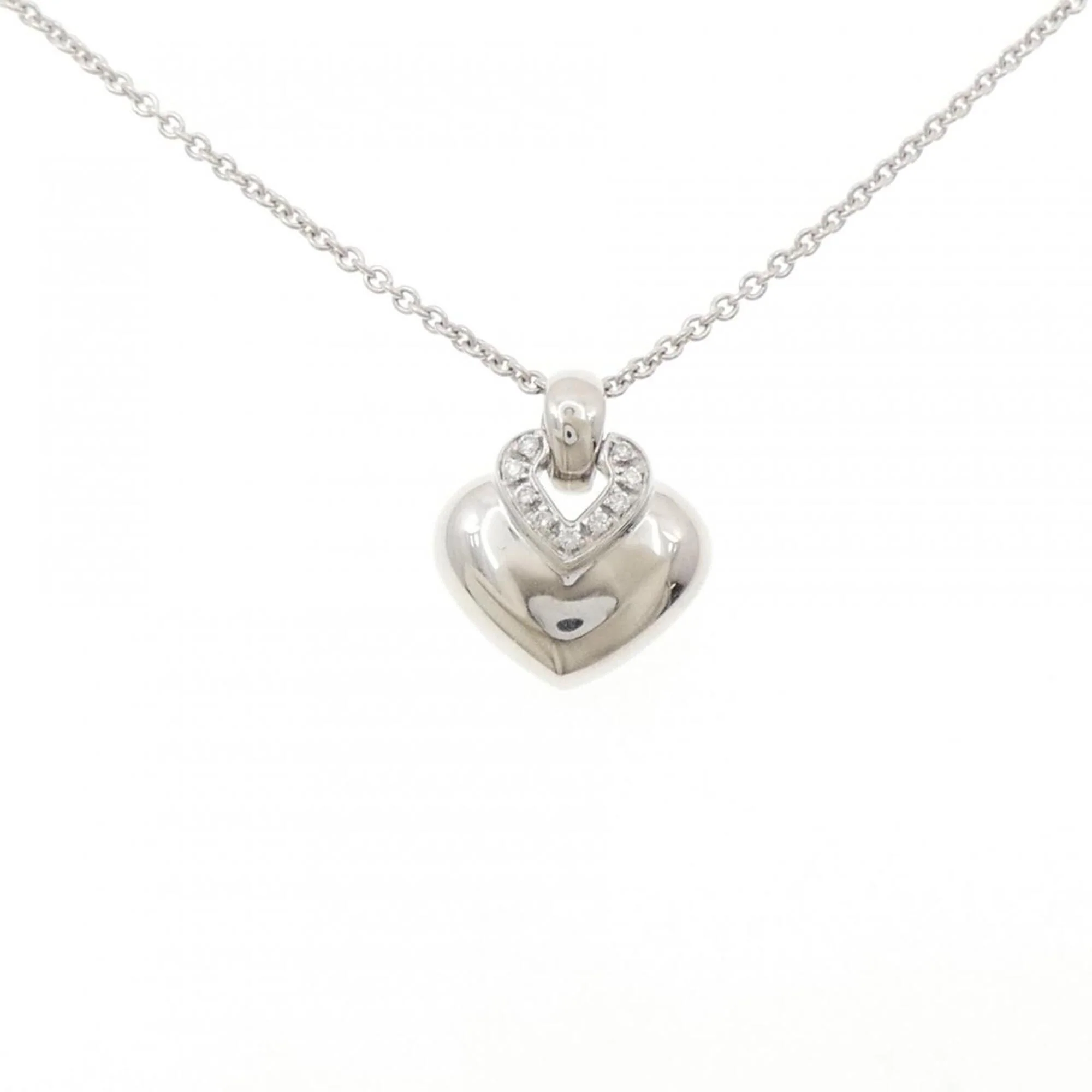 Pendant Necklace 18K White Gold