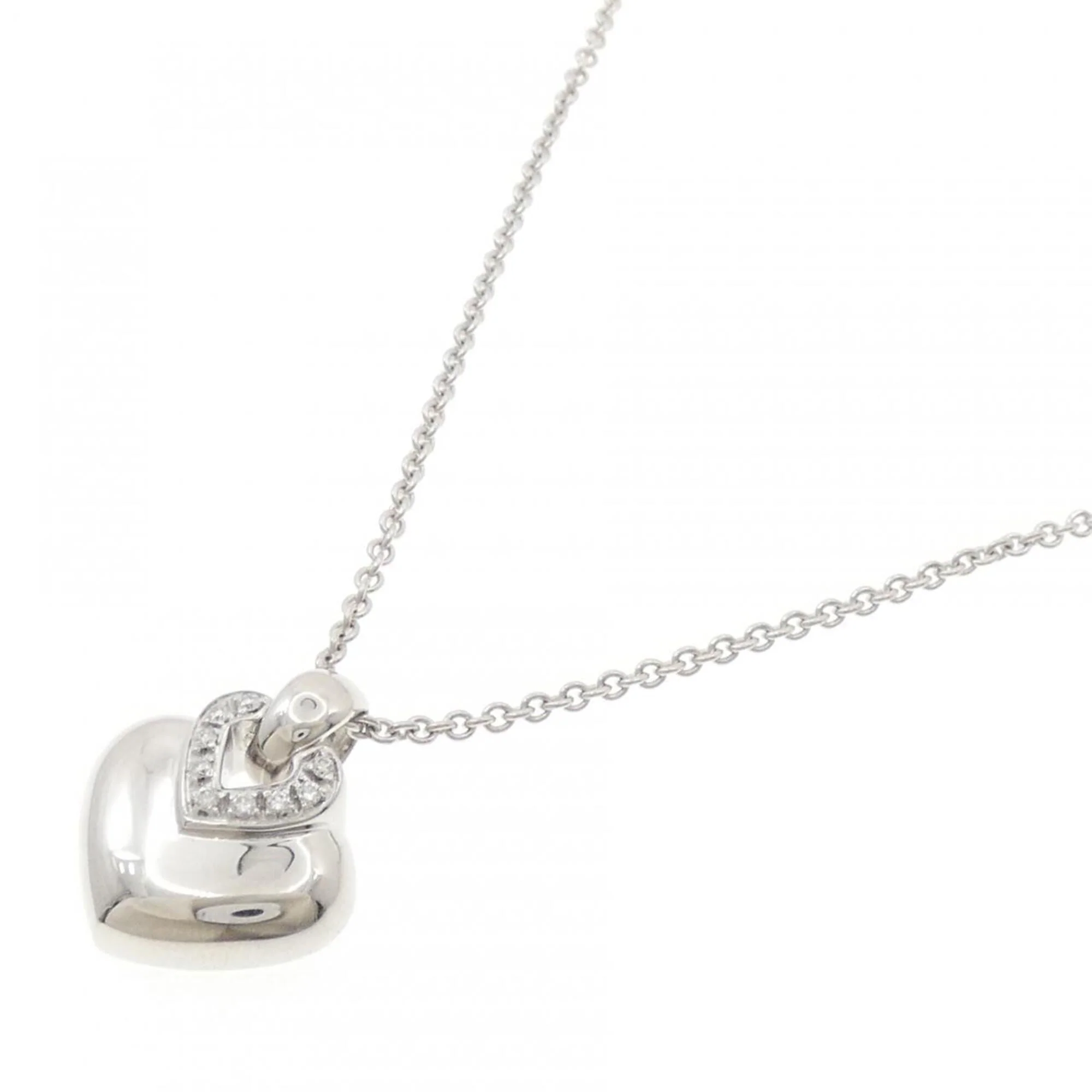 Pendant Necklace 18K White Gold - Image 2