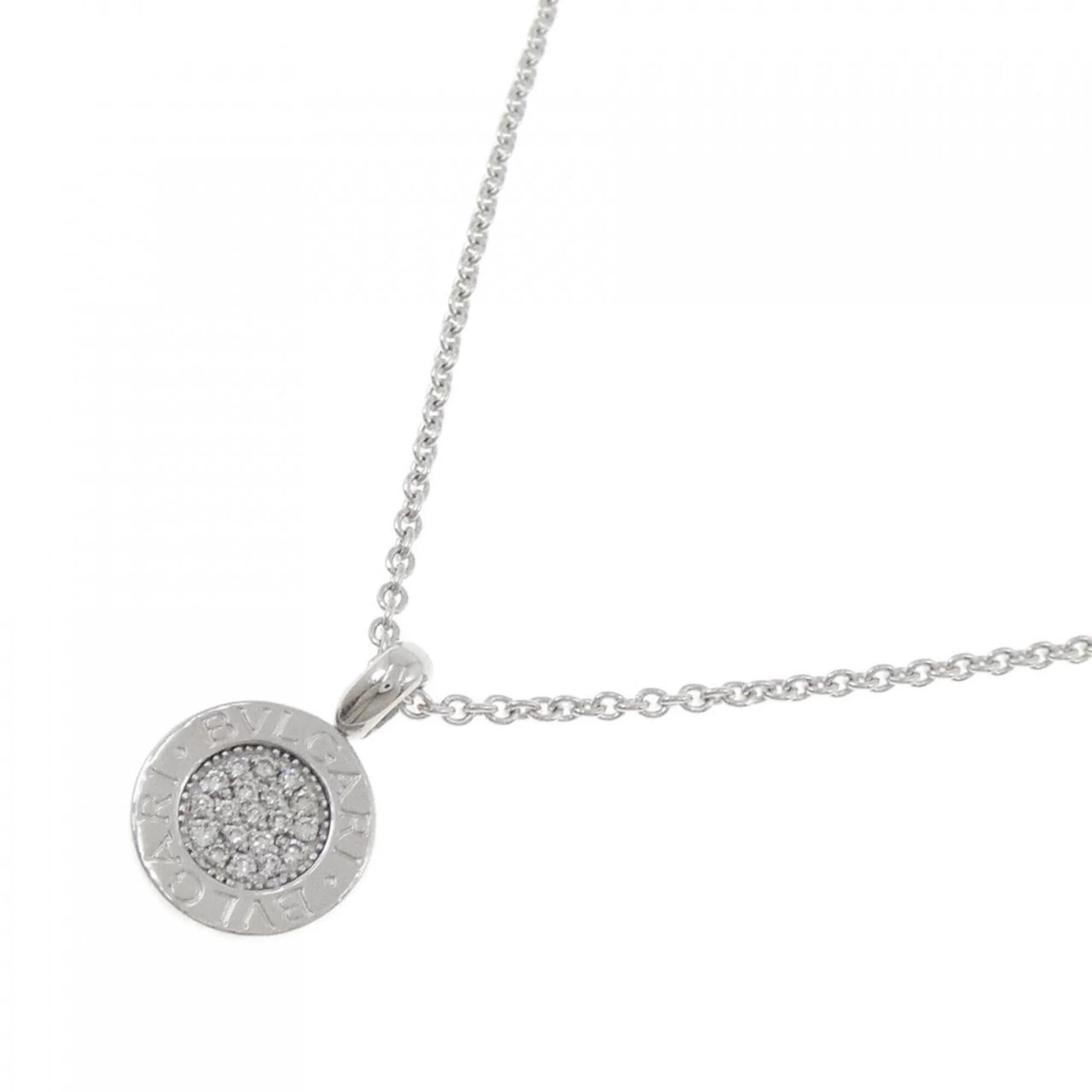 Pendant Necklace 18K White Gold with Diamond - Image 2