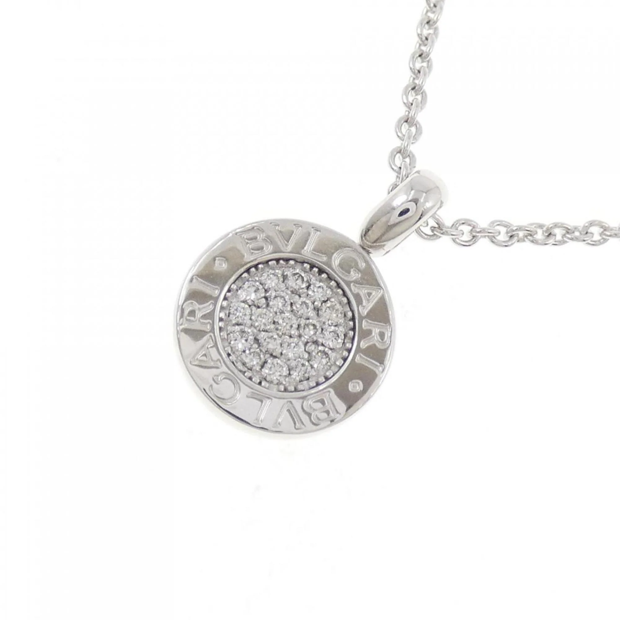 Pendant Necklace 18K White Gold with Diamond - Image 3