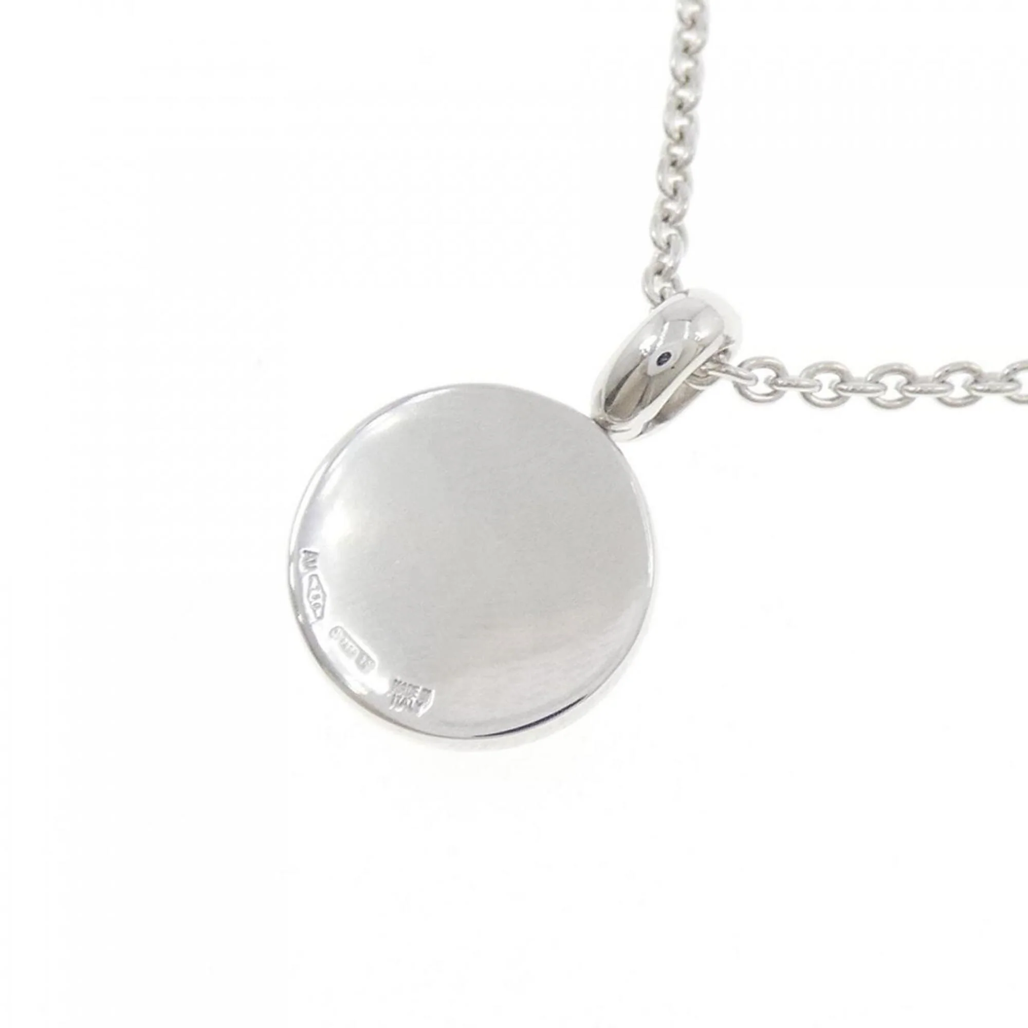 Pendant Necklace 18K White Gold with Diamond - Image 4