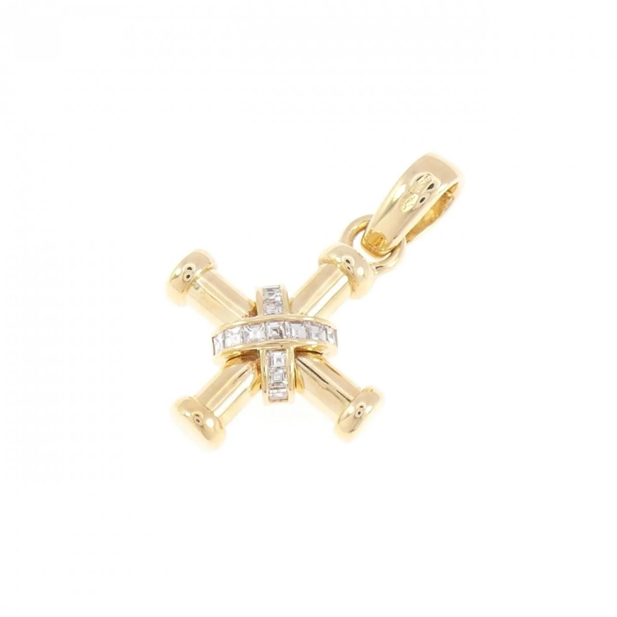Pendant Necklace 18K Yellow Gold With Diamond