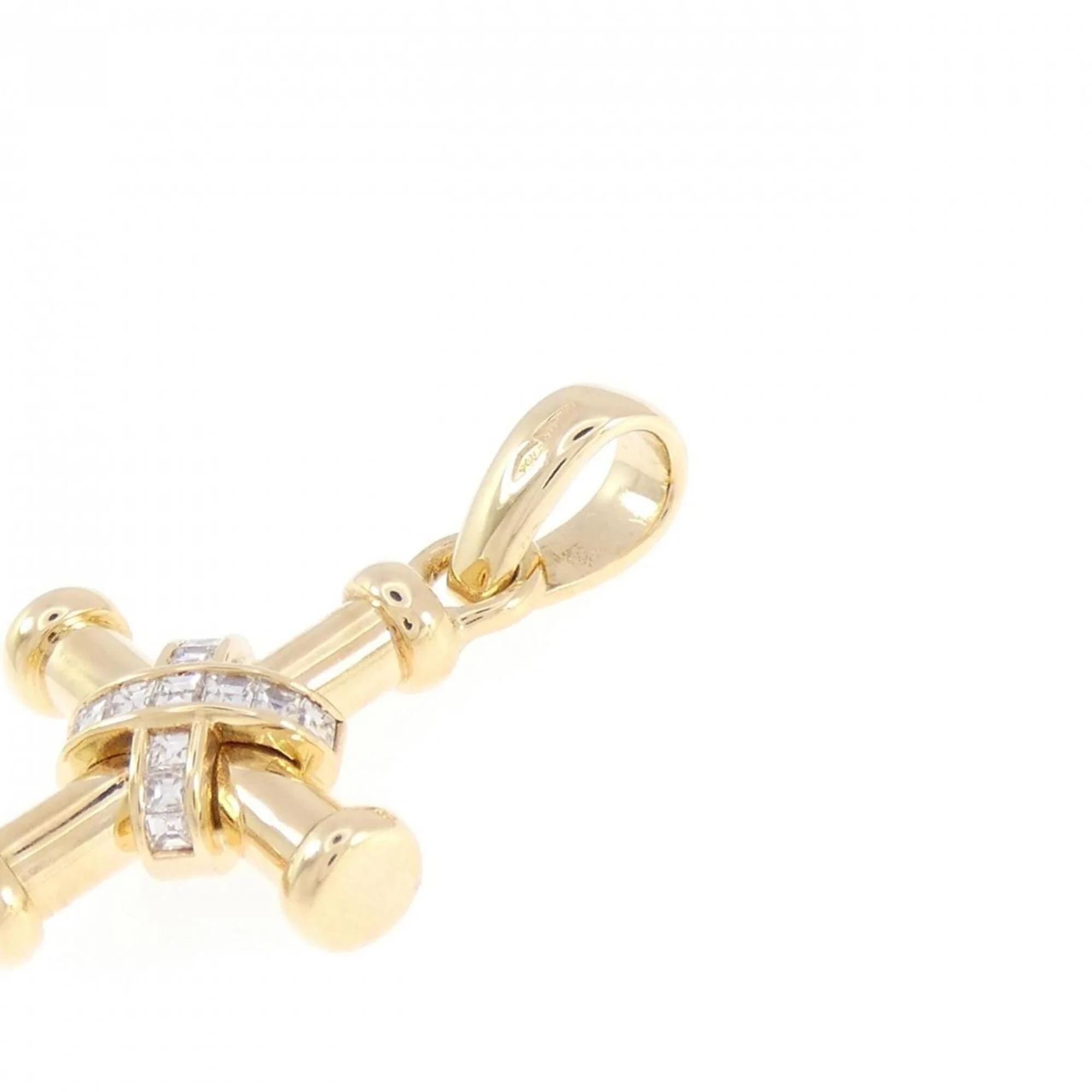 Pendant Necklace 18K Yellow Gold With Diamond - Image 3