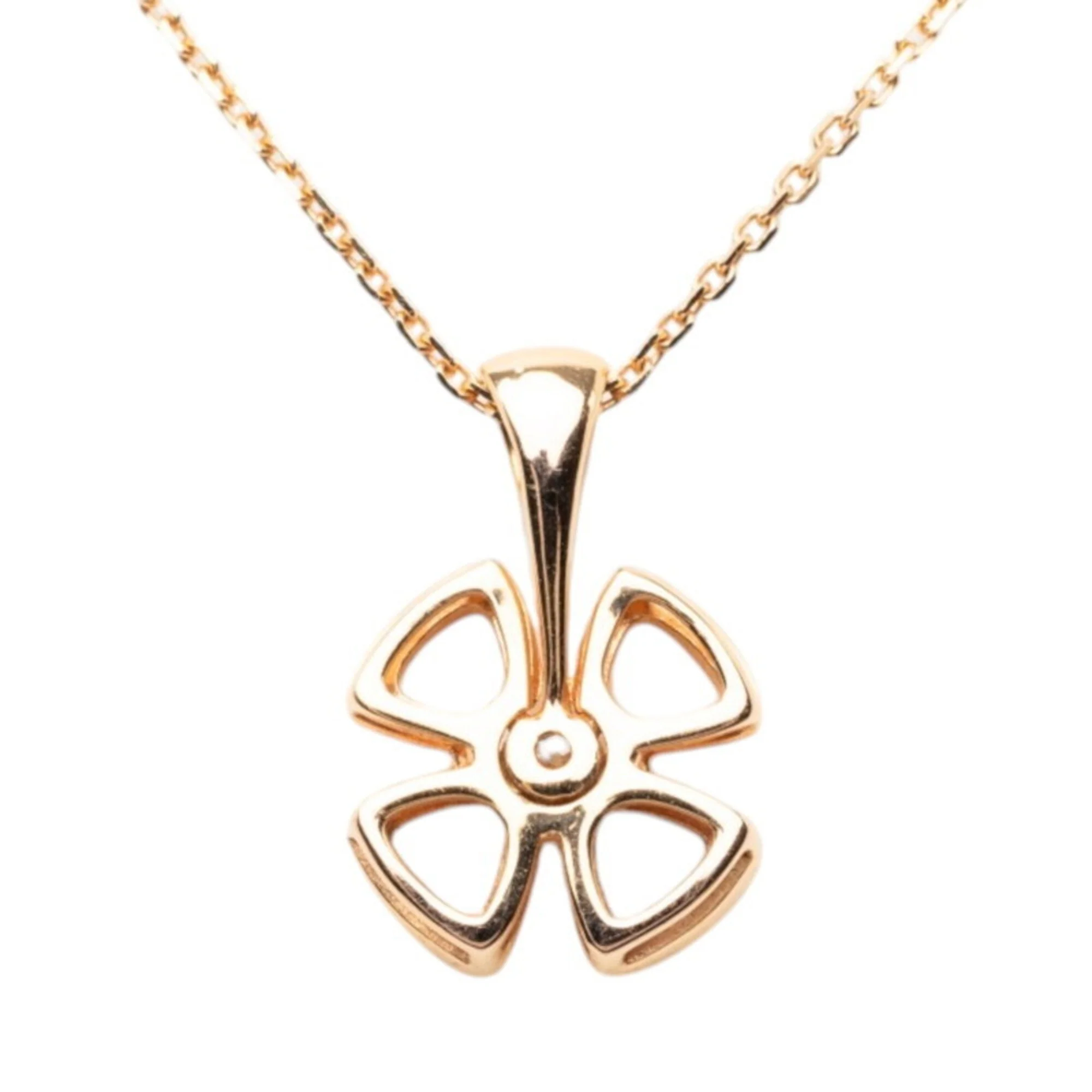Pendant Necklace 18K Yellow Gold with Diamonds - Image 2