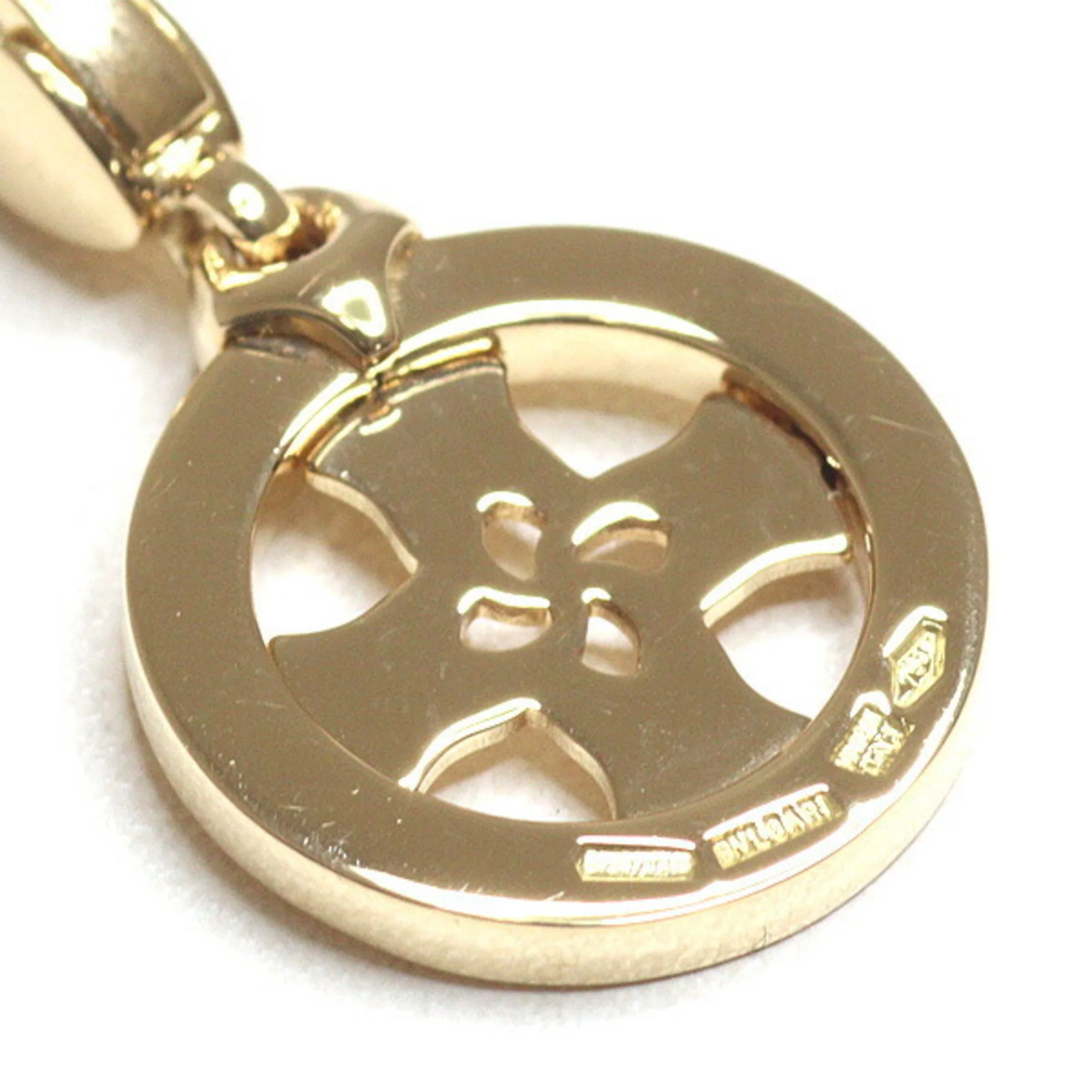 Tondo Cross Charm 18K Yellow Gold - Image 4