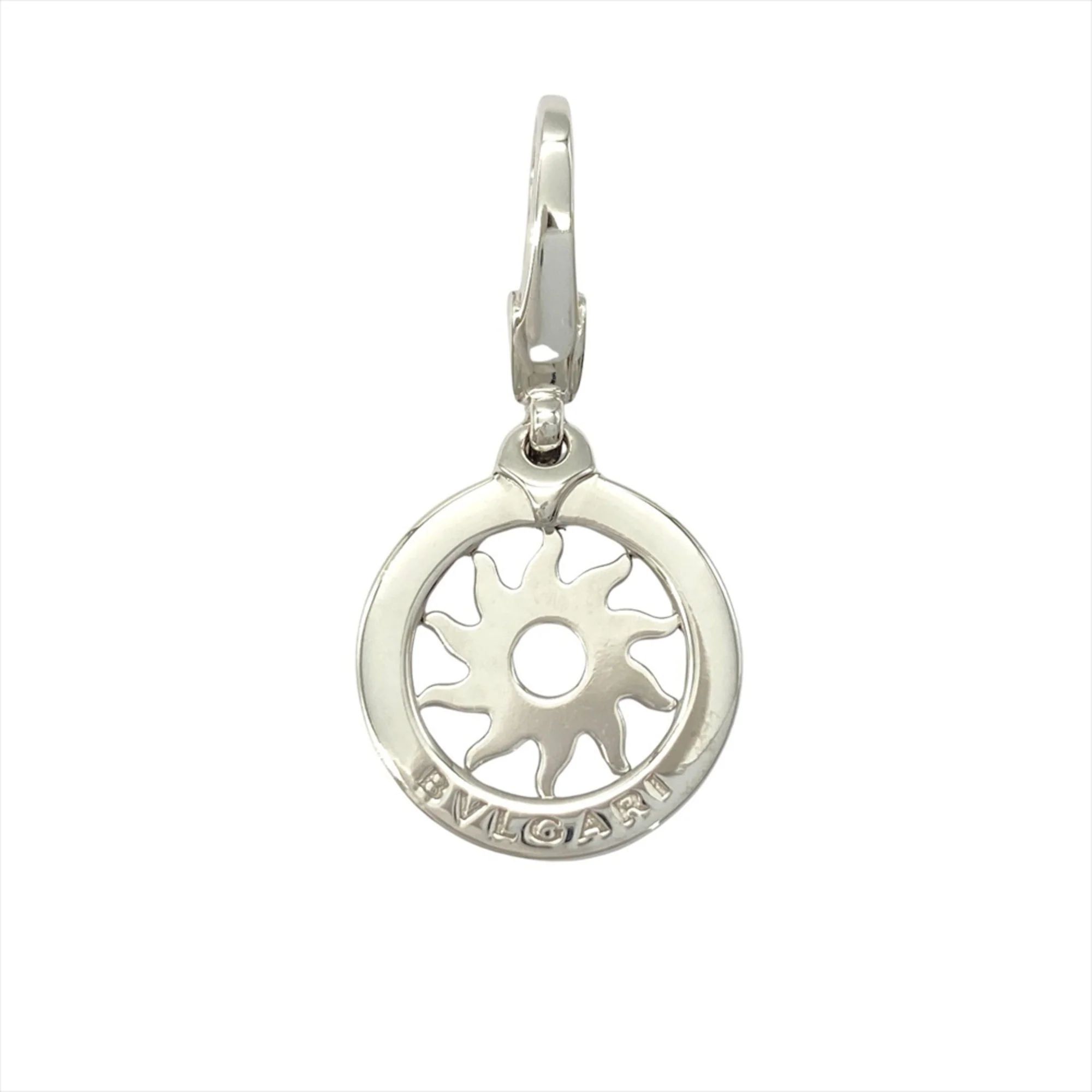 Tondo Sun Pendant 18K White Gold