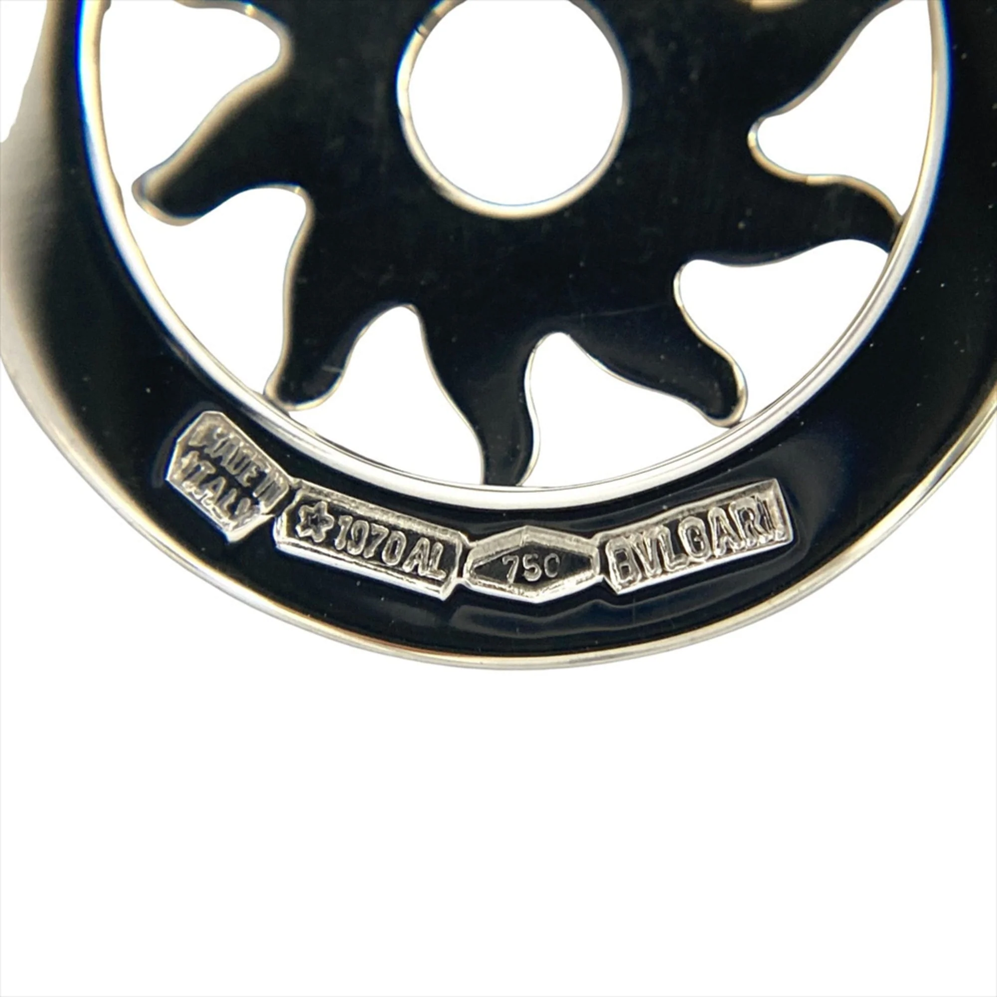 Tondo Sun Pendant 18K White Gold - Image 4