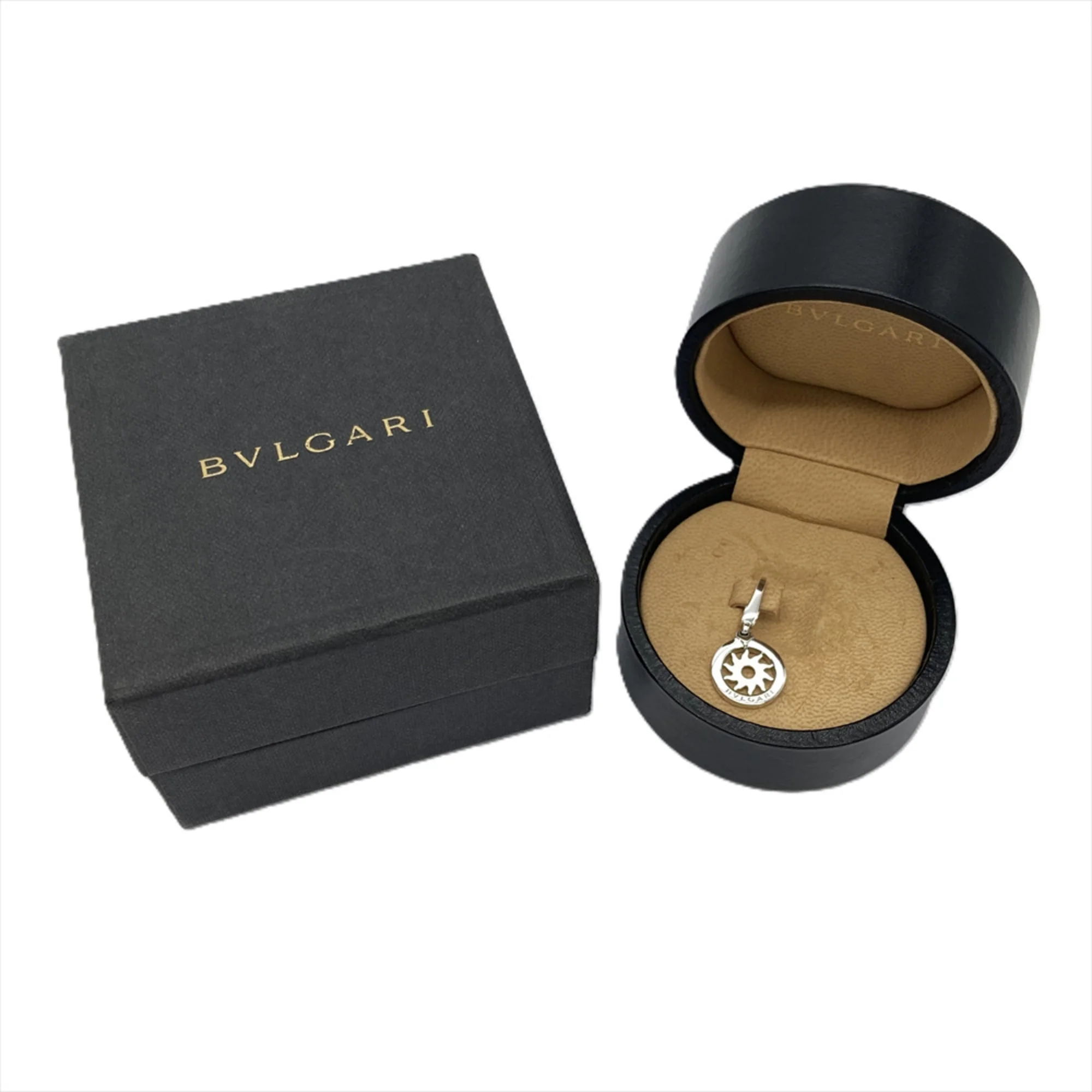 Tondo Sun Pendant 18K White Gold - Image 5