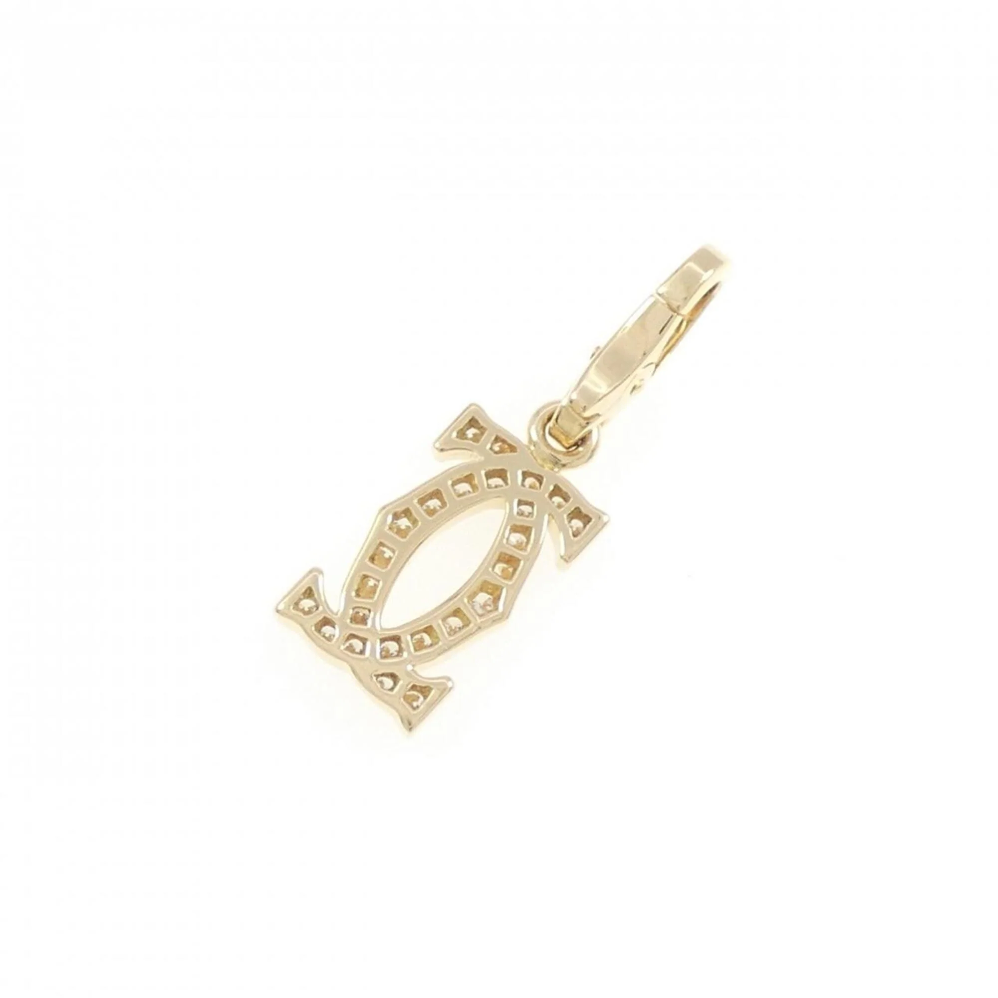 2C Charm Necklace 18K Yellow Gold with Diamond - Image 2