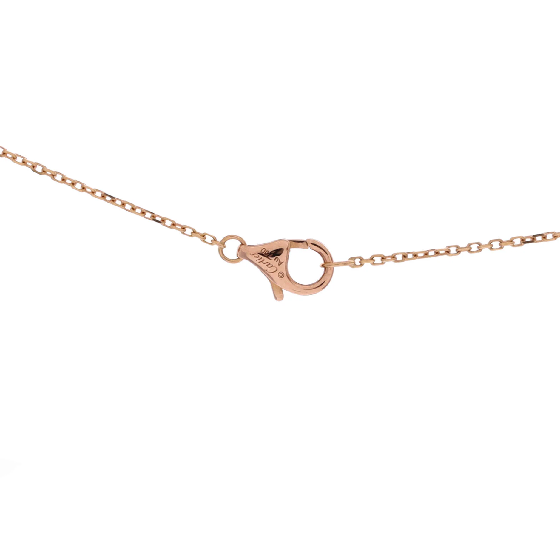 Amulette de Cartier Pendant Necklace 18K Rose Gold with Malachite and Diamond XS - Image 4