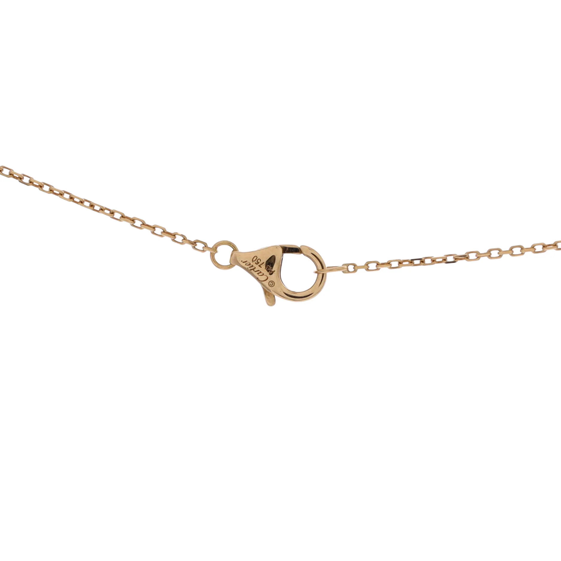 Amulette de Cartier Pendant Necklace 18K Yellow Gold with Mother of Pearl and Diamond XS - Image 4