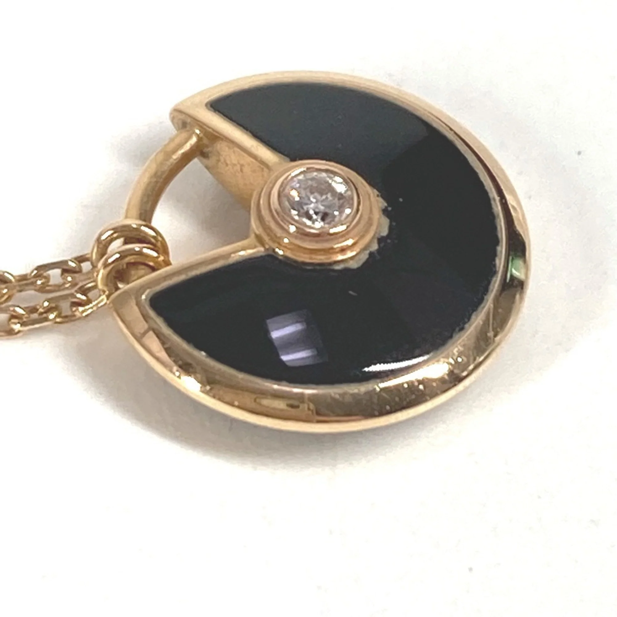 Amulette de Pendant Necklace 18K Yellow Gold with Diamond - Image 4